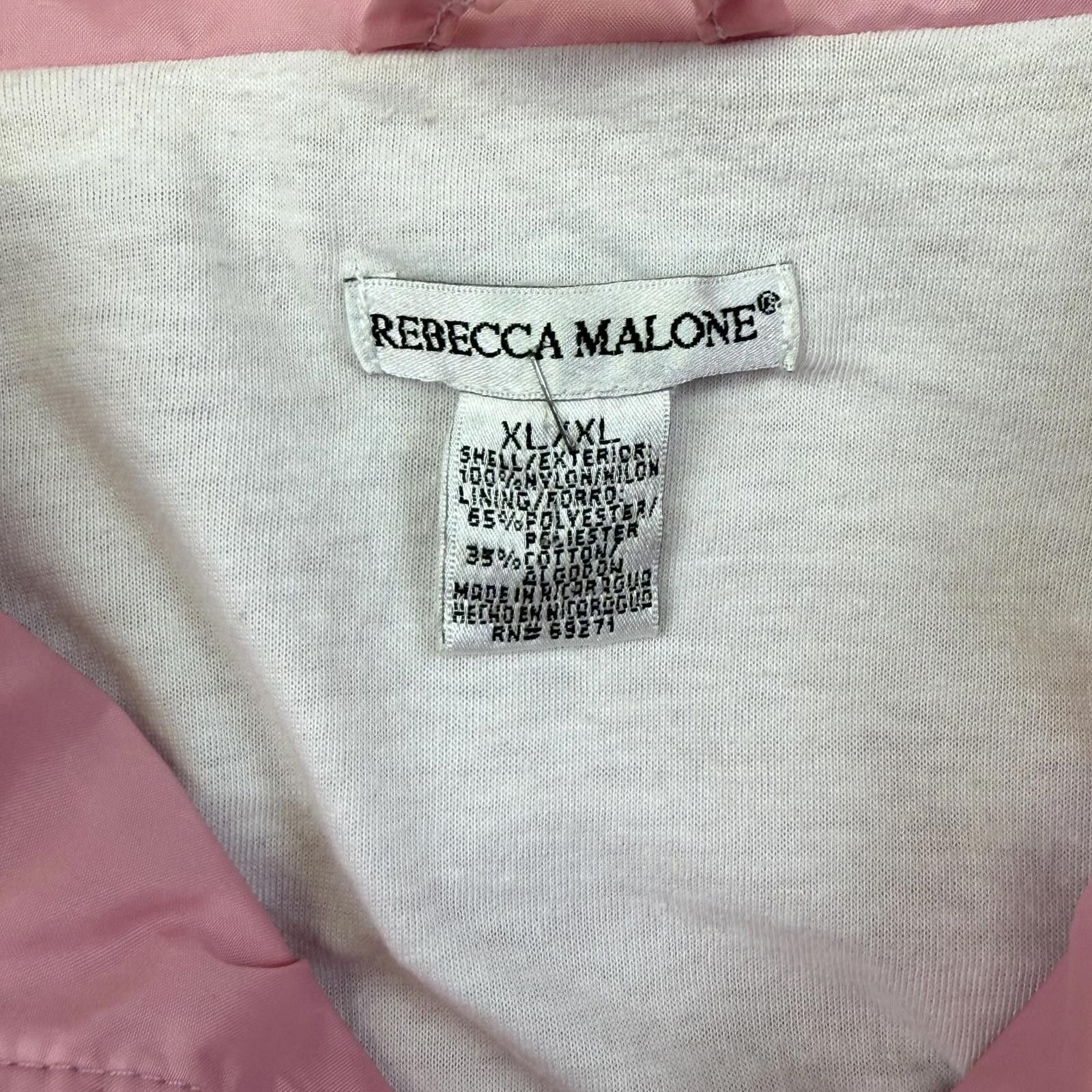Other Rebecca Malone Full Zip Lightweight Pink Jacket Size XL / US 12-14 / IT 48-50 - 3 Thumbnail