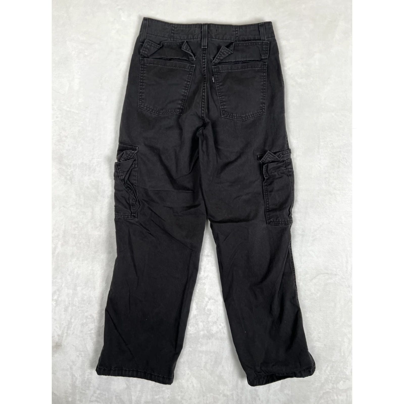 Levi's Levi's Women's '94 Baggy Wide Leg Cargo Black Pants Size 24 Size 42" / US 20 - 7 Thumbnail