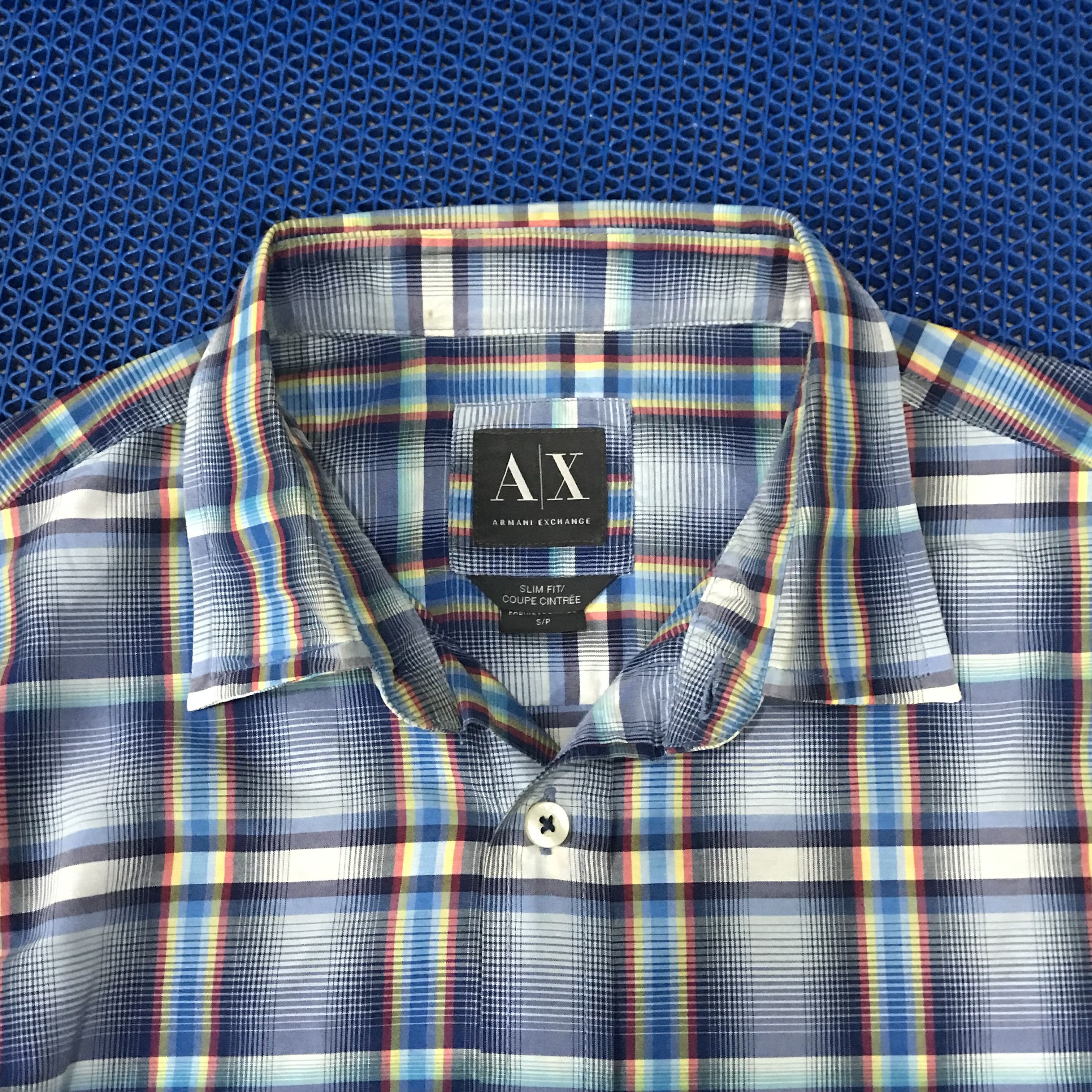 Armani Exchange Vintage Armani Exchange Long sleeves Plaid Tartan Madrass Size US S / EU 44-46 / 1 - 8 Thumbnail