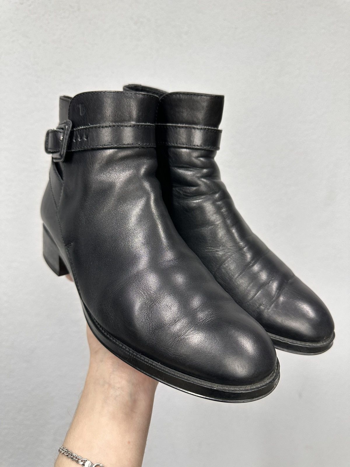 Tod's Vintage Guidi Style AS 98 Leather Boots Italy Design Poell Size US 7 / EU 40 - 1 Thumbnail
