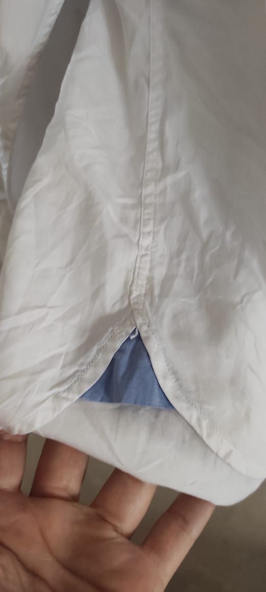 Massimo Dutti MASSIMO DUTTI Mens White Shirt Regular Fit Cotton Excellent Size US XXL / EU 58 / 5 - 5 Thumbnail