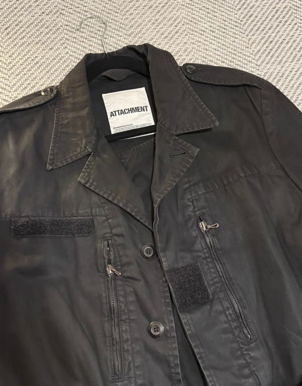 Attachment Attachment Waxed Coating Trench Coat K24 Size US L / EU 52-54 / 3 - 2 Thumbnail