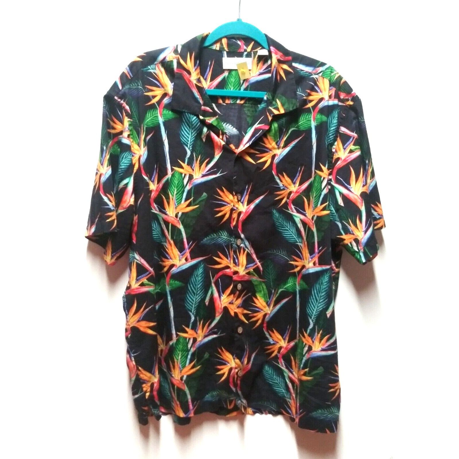 Caribbean Caribbean Hawaiian Shirt Mens XL Bird of Paradise print Size US XL / EU 56 / 4 - 1 Thumbnail