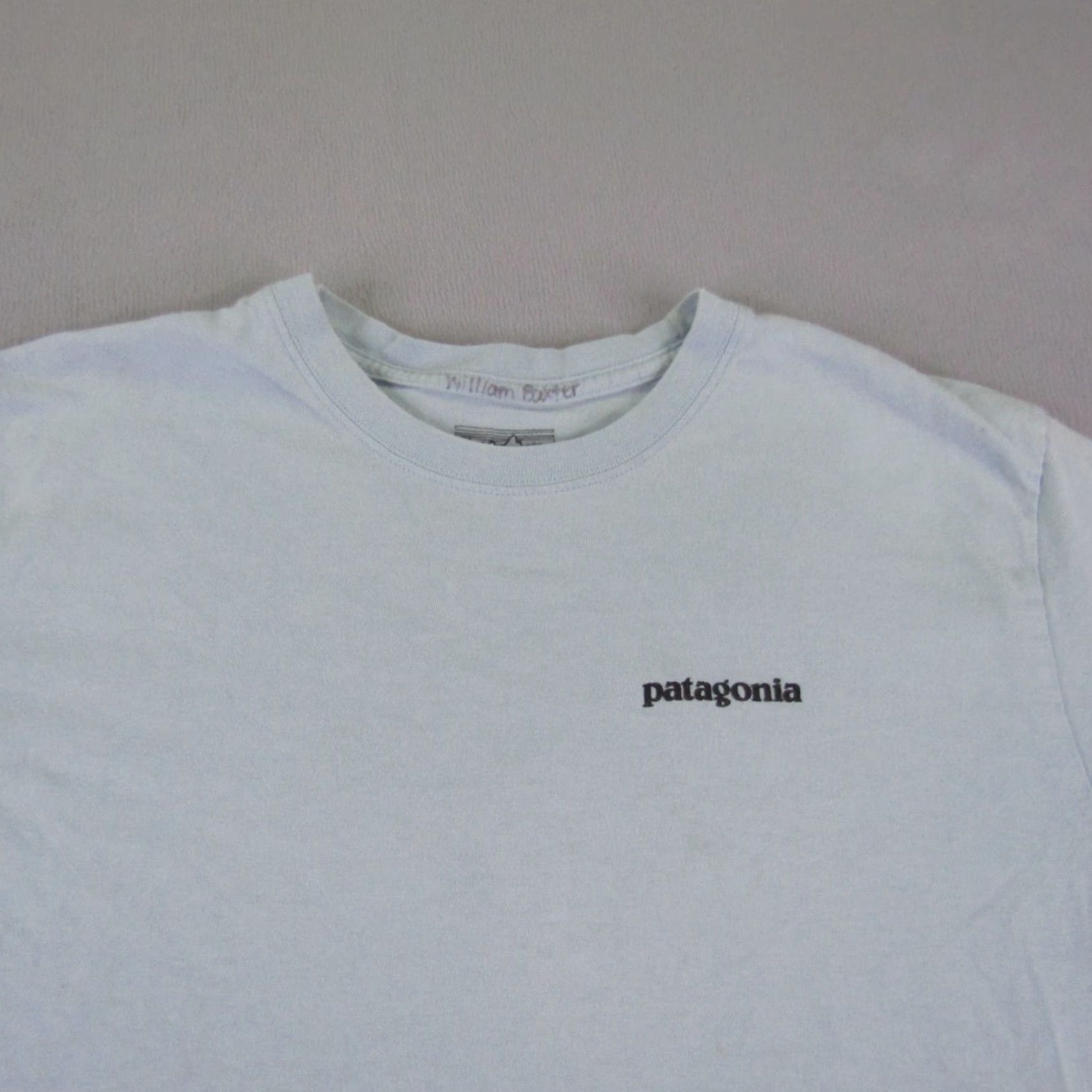 Patagonia Patagonia Shirt Mens Medium Blue Regular Fit Organic Cotton Shark Logo Tee Size US M / EU 48-50 / 2 - 3 Thumbnail