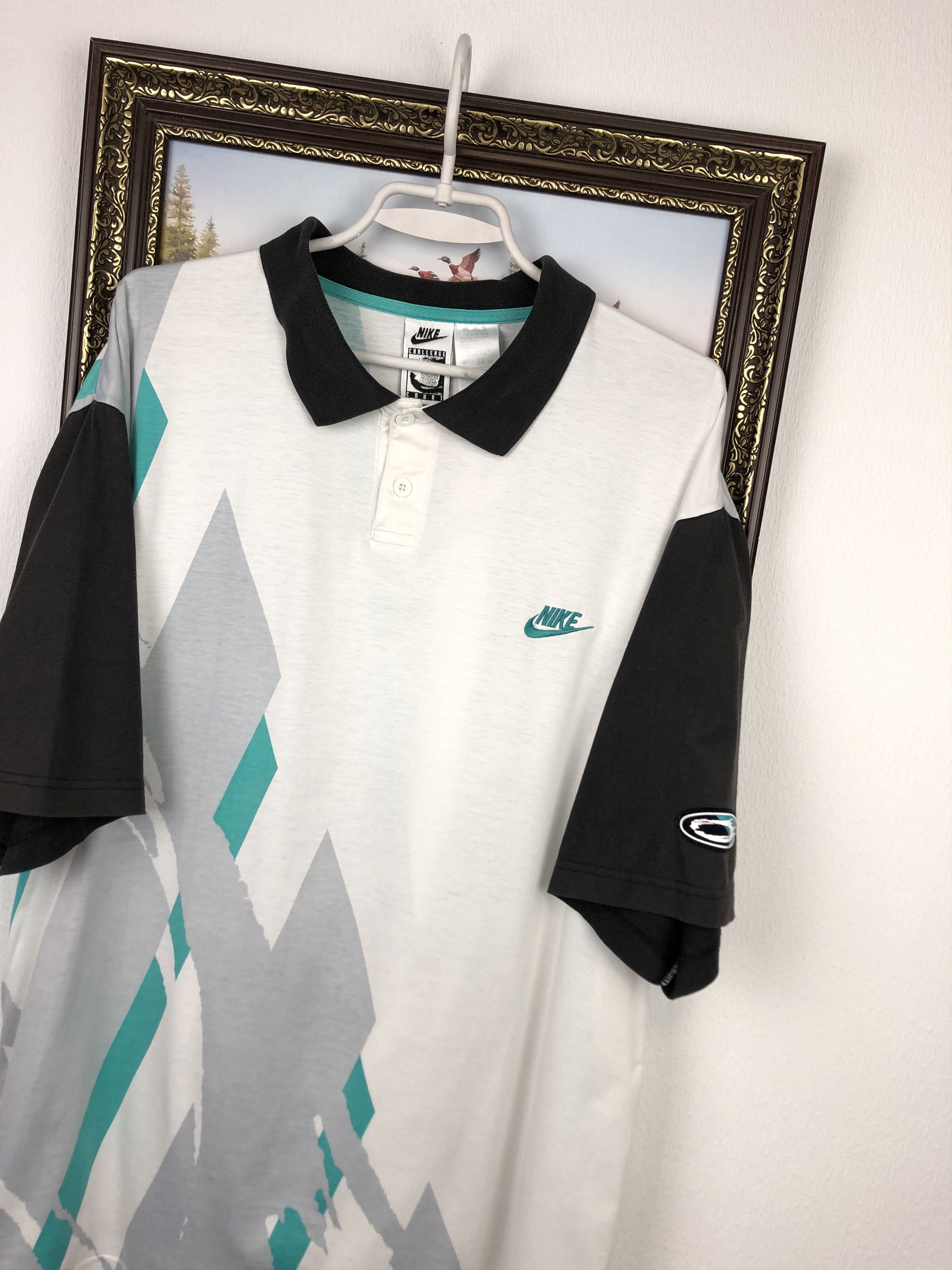 Nike Vintage Nike Challenge Court Andre Agassi Shirt Jersey Size US XL / EU 56 / 4 - 3 Thumbnail