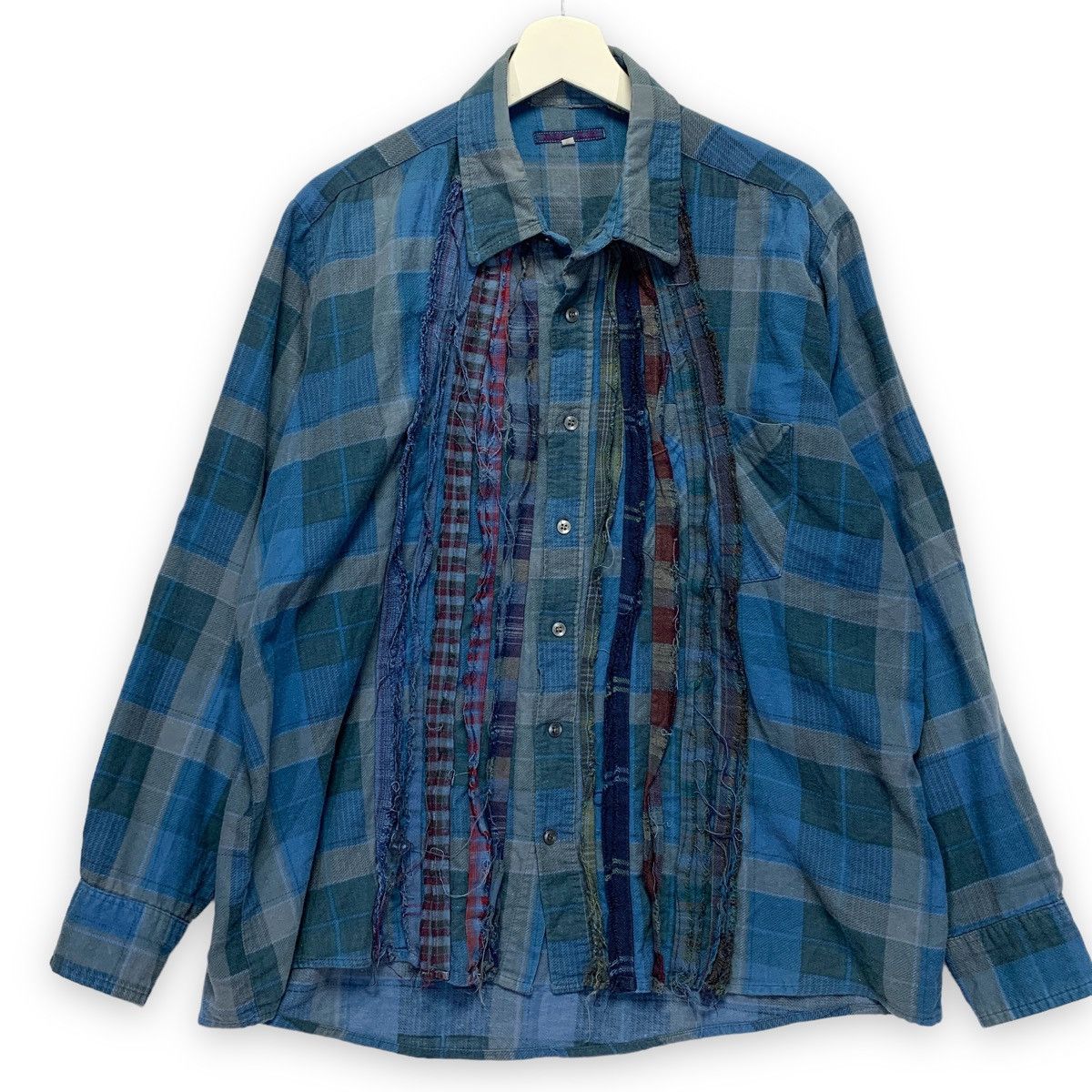 Needles Needles Rebuild Ribbon Cut Flannel Shirt | Grailed