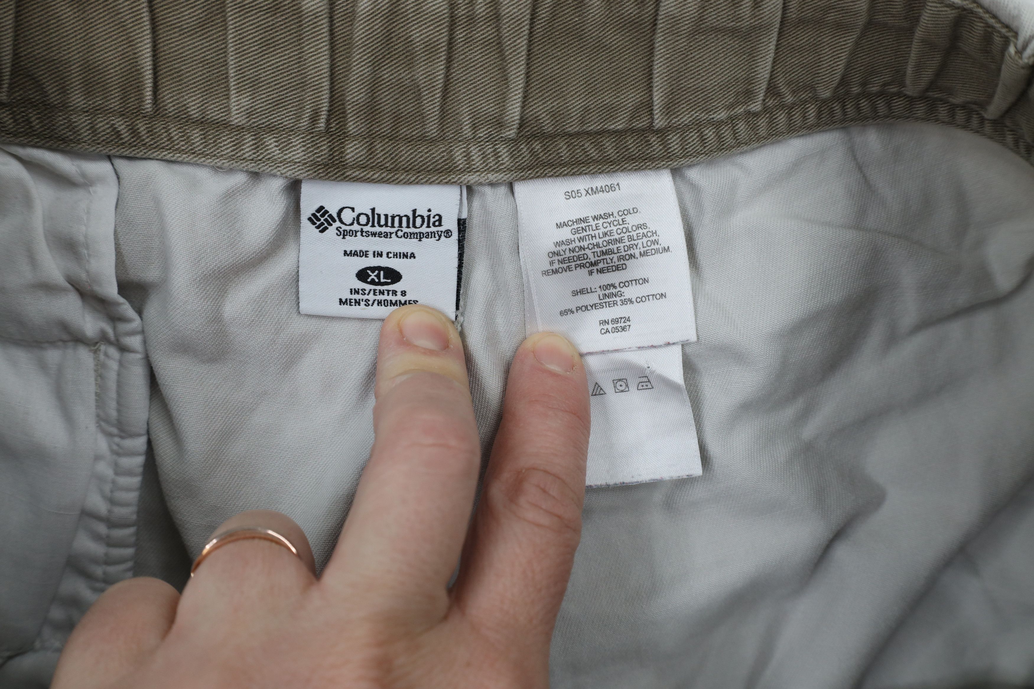Columbia × Vintage Vintage 90s Columbia Belted Above Knee Shorts Beige Cotton Size US 36 / EU 52 - 8 Thumbnail