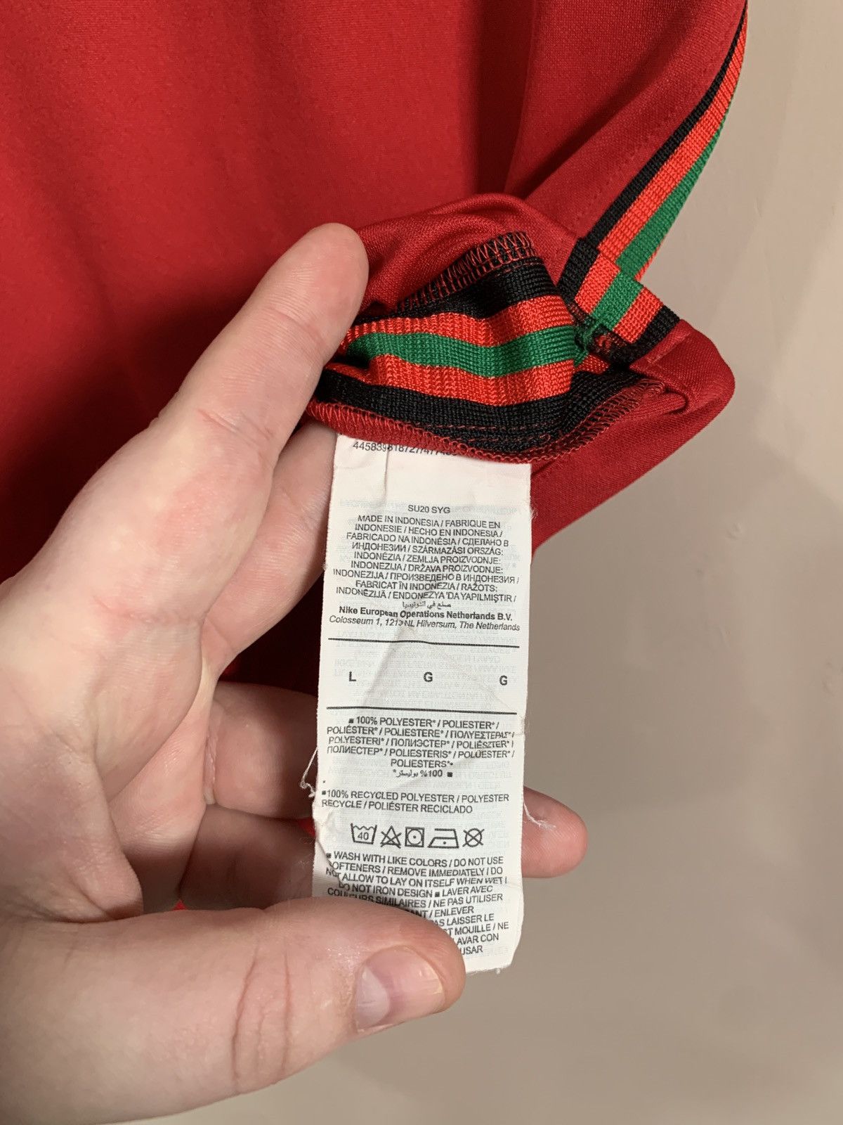 Nike Womens Portugal Home Football Shirt Nike Soccer Jersey Sz L Size L / US 10 / IT 46 - 9 Thumbnail