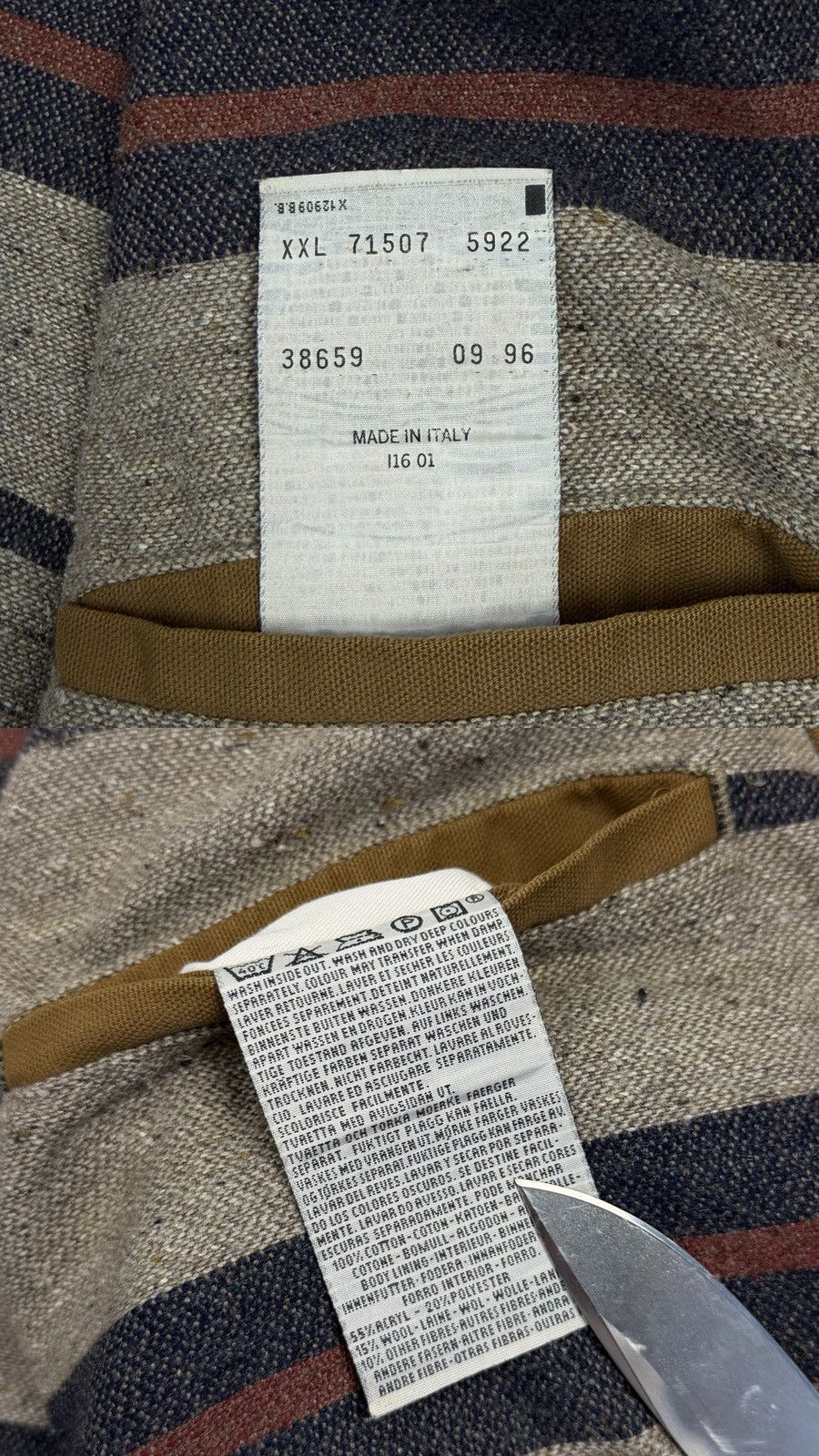 Levi's Vintage Clothing Vintage 90s Levi's Mustard Blanket Workwear Jacket Italy XXl Size US XXL / EU 58 / 5 - 15 Thumbnail