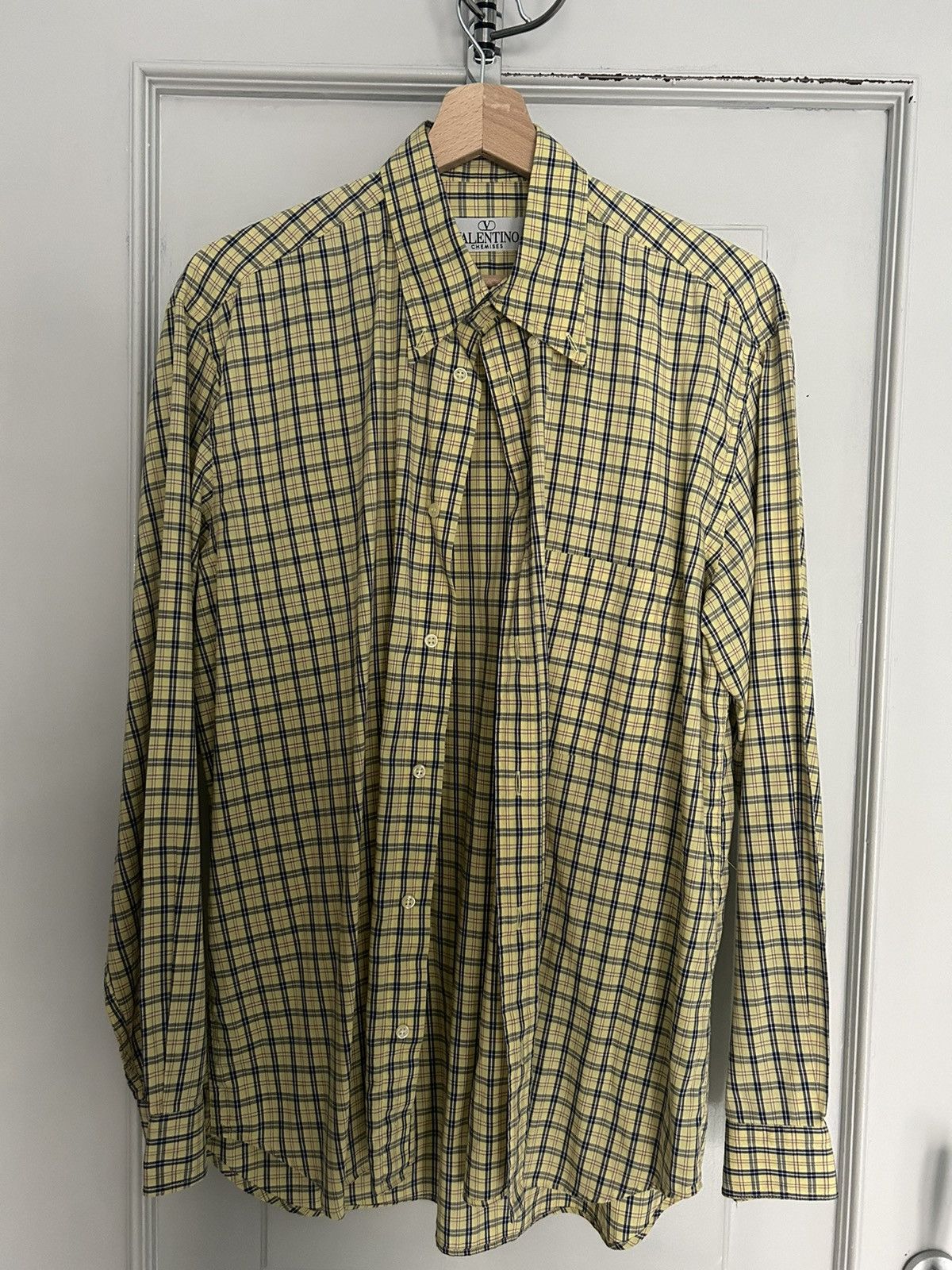 Valentino Valentino Checkered Shirt Size US M / EU 48-50 / 2 - 1 Thumbnail