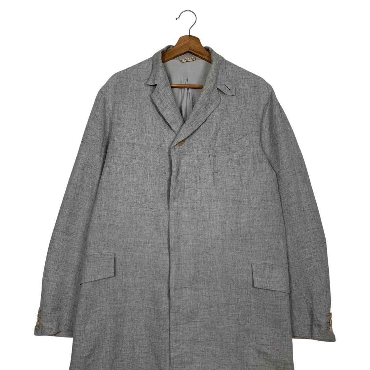 Japanese Brand Vintage ARTS & SCIENCE Belted Long Coat #2919-C132 Size US M / EU 48-50 / 2 - 3 Thumbnail