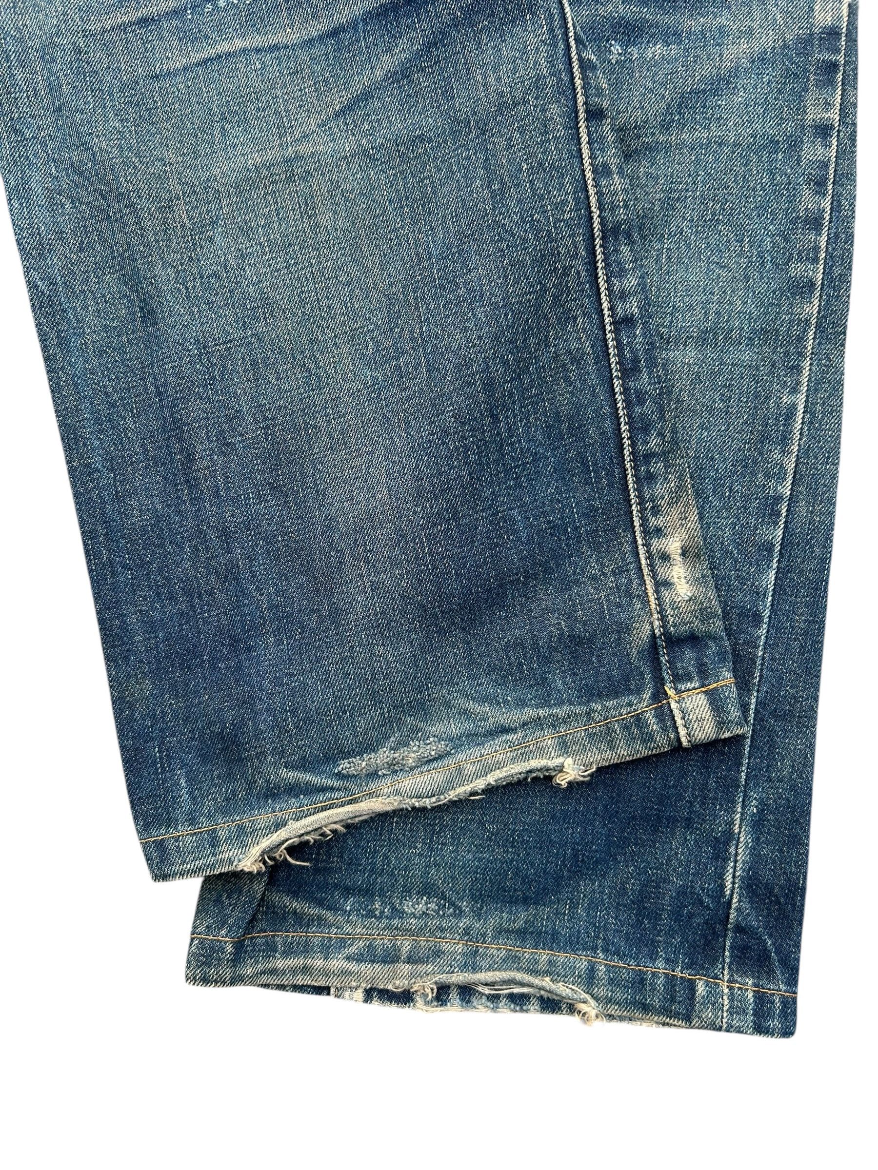 Avirex × Kapital × Vintage Vintage Avirex Selvedge Button 13star Distressed Denim Jeans Size US 31 - 7 Thumbnail