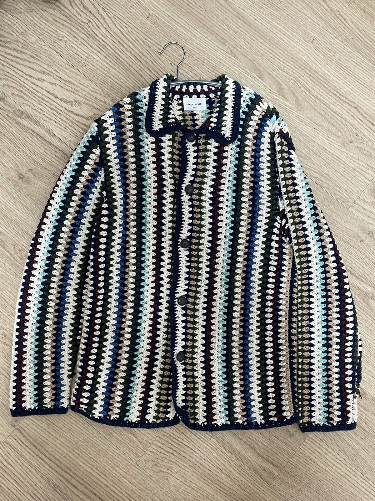 Wood Wood Calvin crochet cardigan Bode Like Size US M / EU 48-50 / 2 - 1 Thumbnail