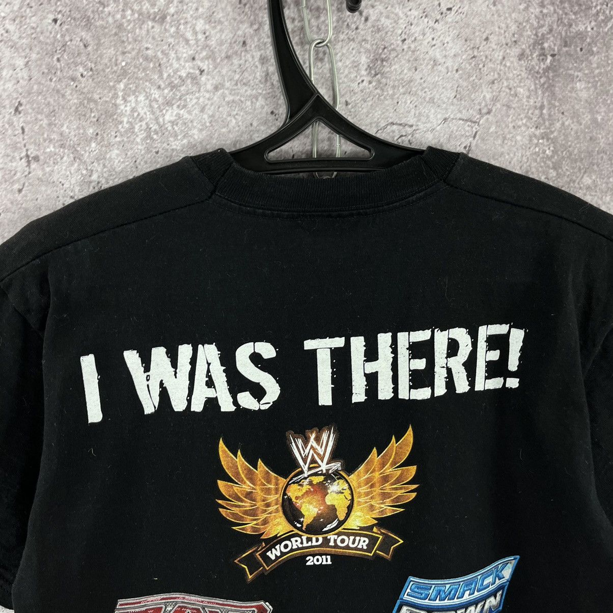 Other WWE World Tour 2011 T-Shirt Double Big Logo Black Size M Size US M / EU 48-50 / 2 - 7 Thumbnail