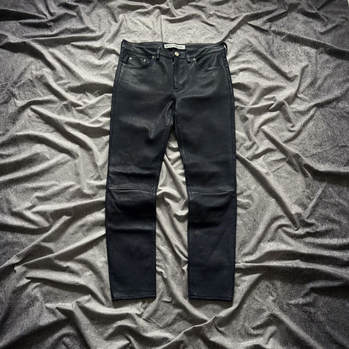 Acne Studios Acne Studios Skin 5 Pocket Lea Paw 13 Lamb Leather Pants Size 25" / US 0 / IT 36 - 1 Thumbnail