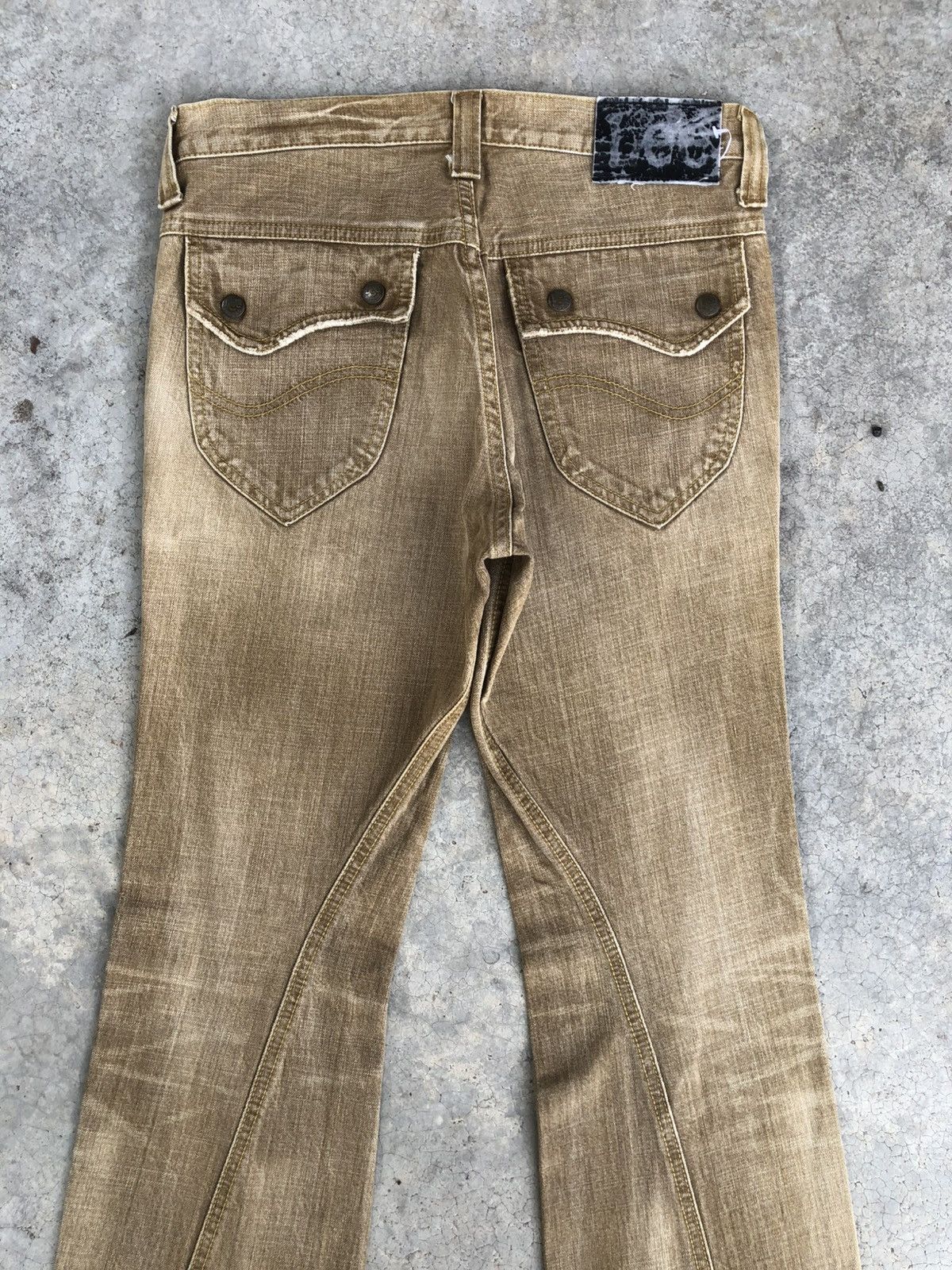 If Six Was Nine Japanese Lee Flared Jeans distressed Jeans Size US 30 / EU 46 - 8 Thumbnail