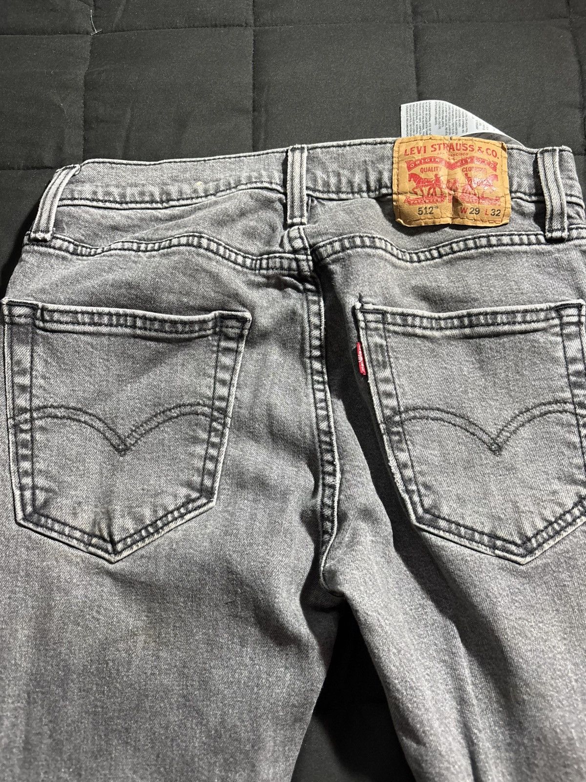 Levi's Levi’s Grey and Black Skinny Jeans Size US 29 - 3 Thumbnail