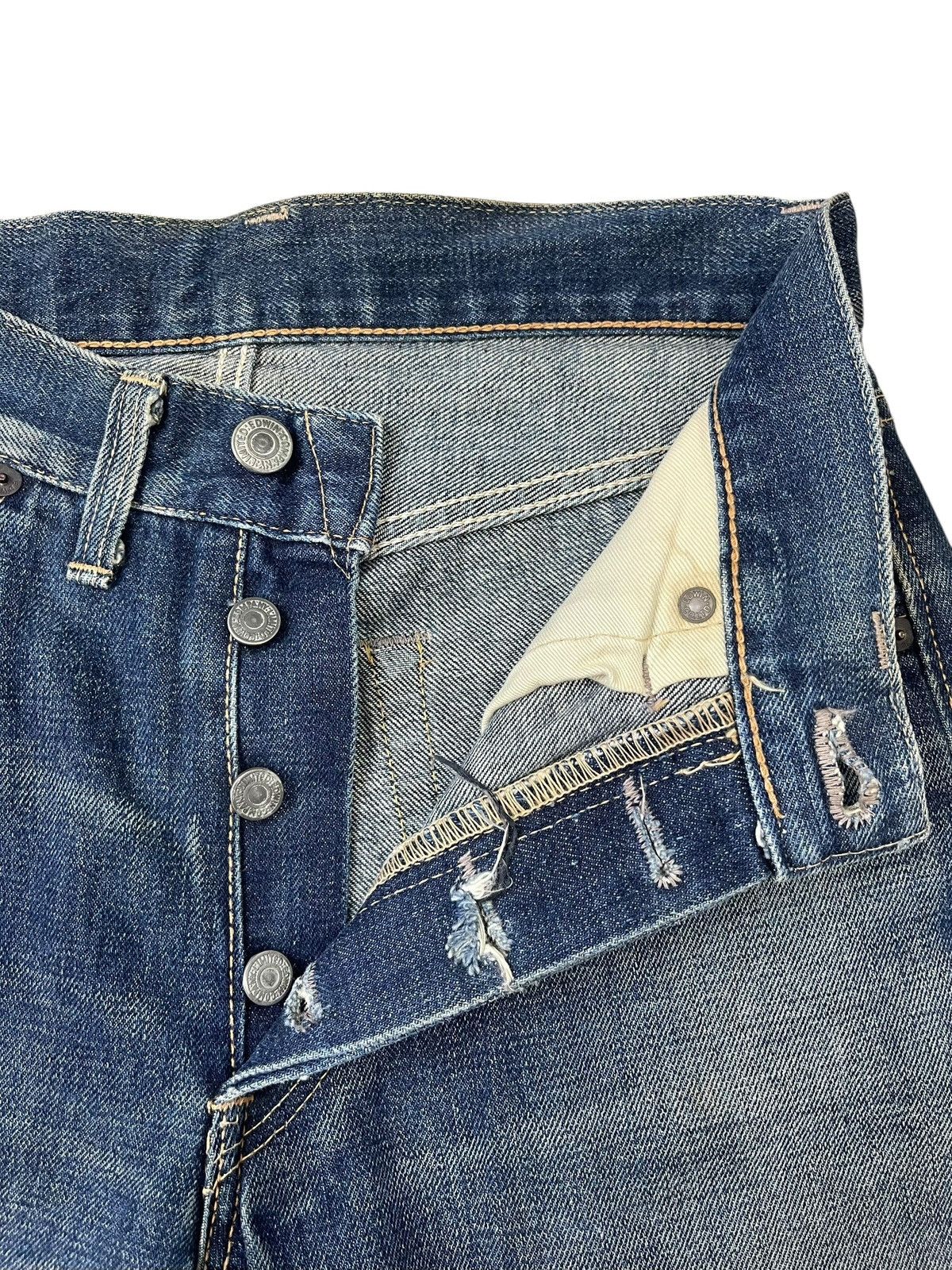 Edwin Vintage Edwin 505 SX Jeans Straight Cut Selvedge Size US 28 / EU 44 - 8 Thumbnail