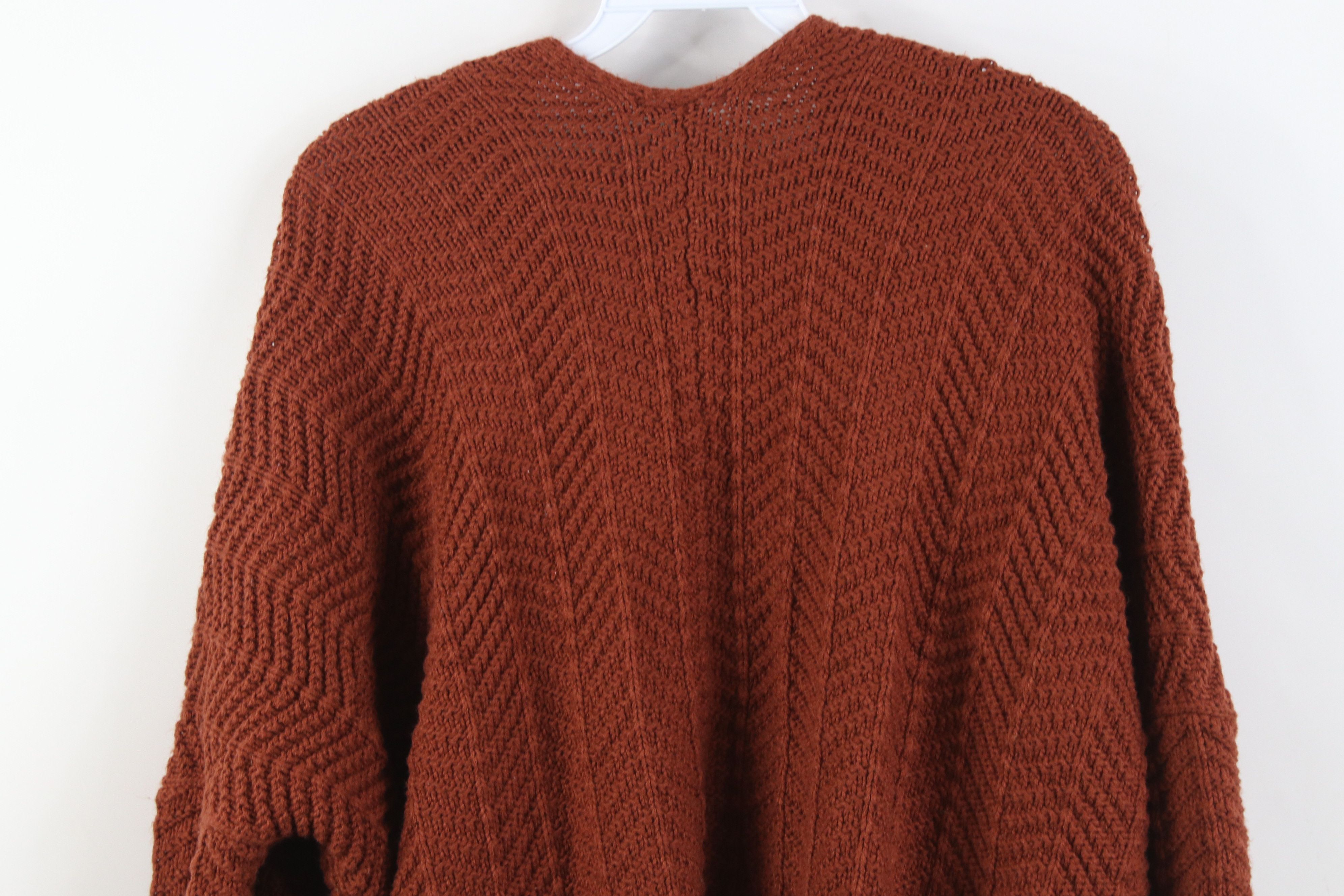 Vintage Anthropologie Moon & Madison Herringbone Knit Sweater Size S / US 4 / IT 40 - 10 Thumbnail