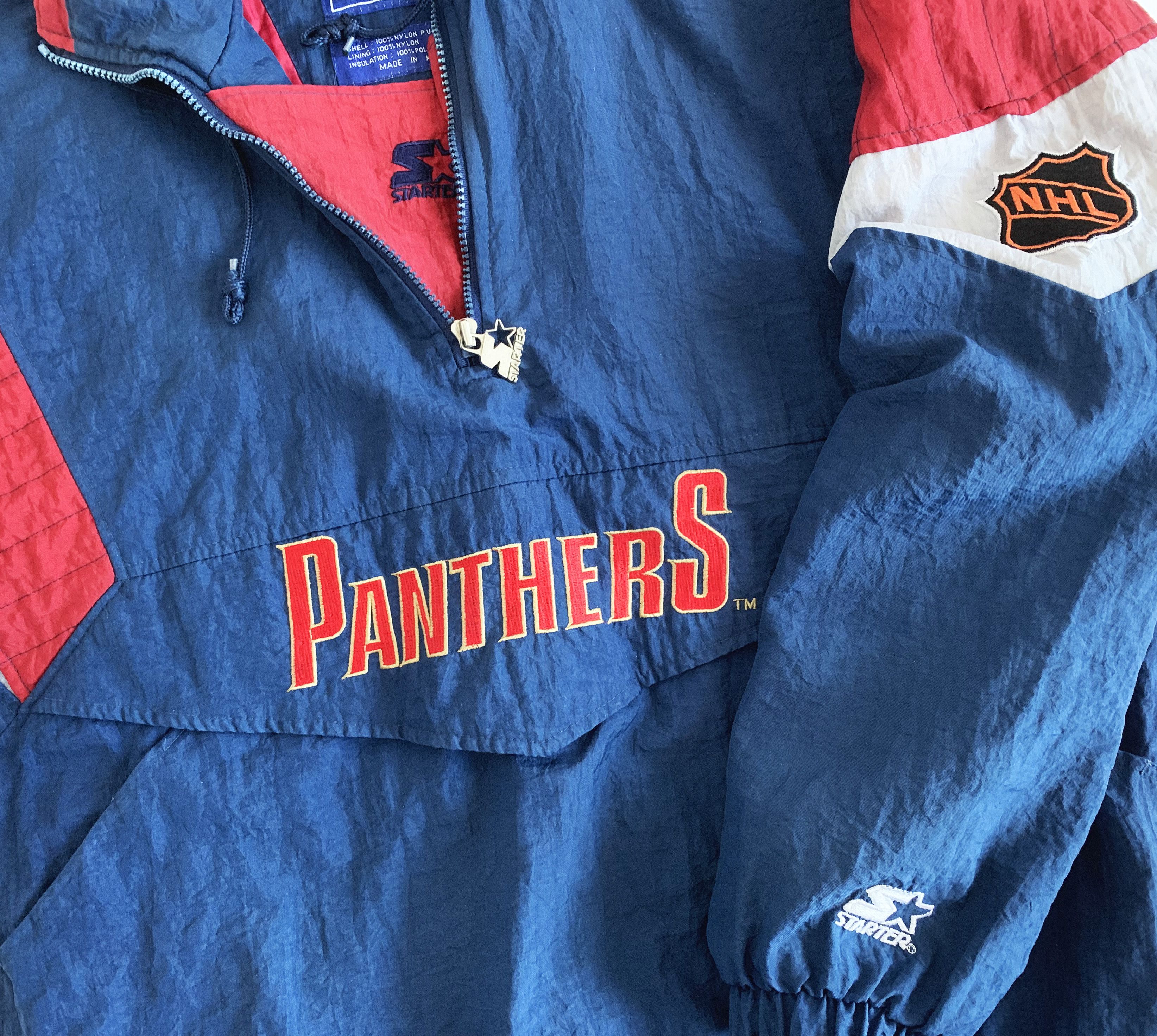 Starter Vintage 90s STARTER FLORIDA PHANTERS Jacket Pullover NHL Size US M / EU 48-50 / 2 - 6 Thumbnail