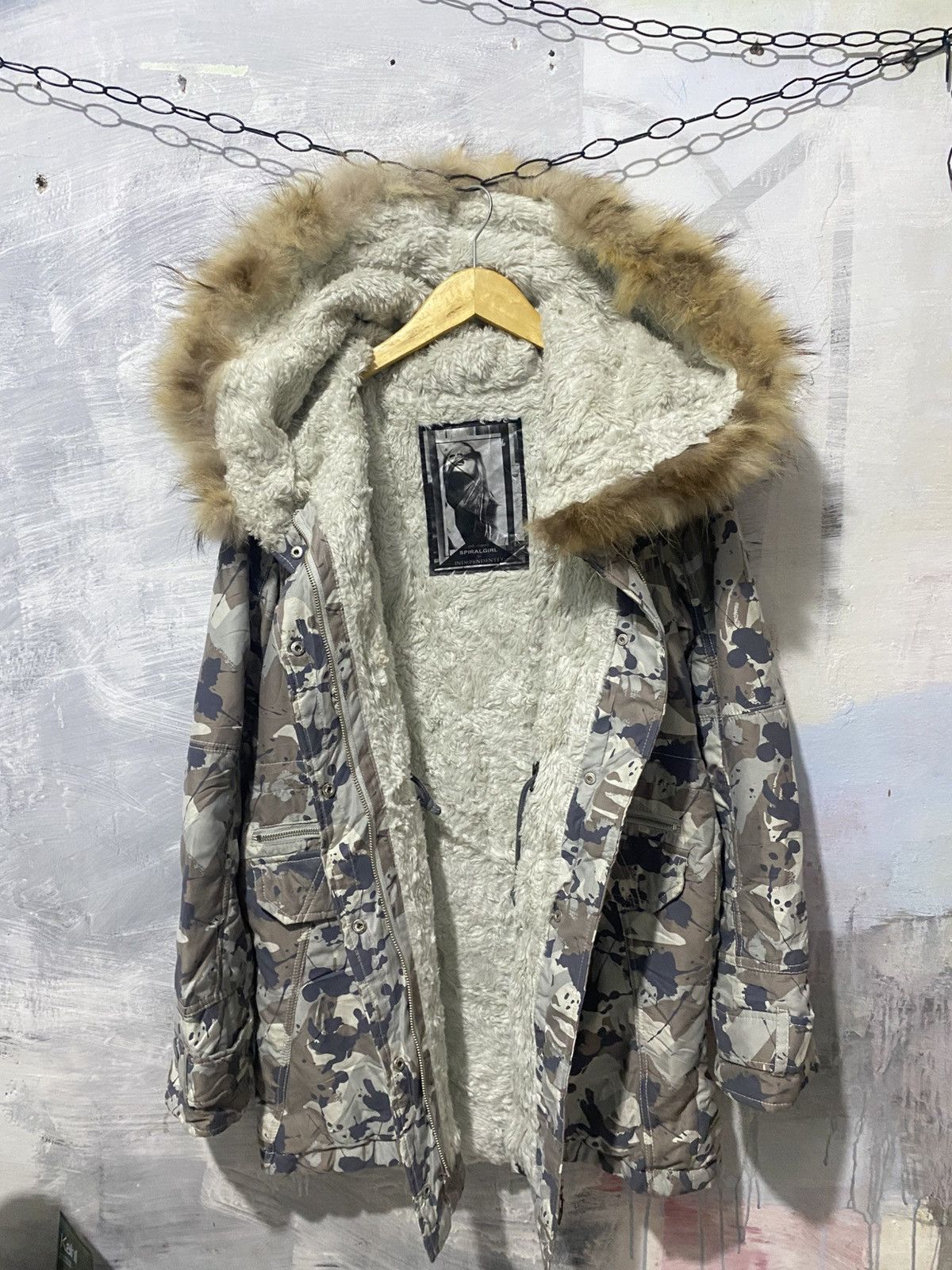 If Six Was Nine × Japanese Brand × Le Grande Bleu (L.G.B.) Spiralgirl For Independent faux fur zip up hoodie Size US L / EU 52-54 / 3 - 3 Thumbnail