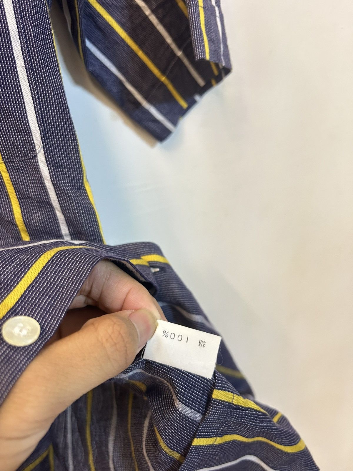Christian Dior Monsieur Christian Dior Monsieur Vintage Striped Button Up Shirt Size US S / EU 44-46 / 1 - 7 Thumbnail