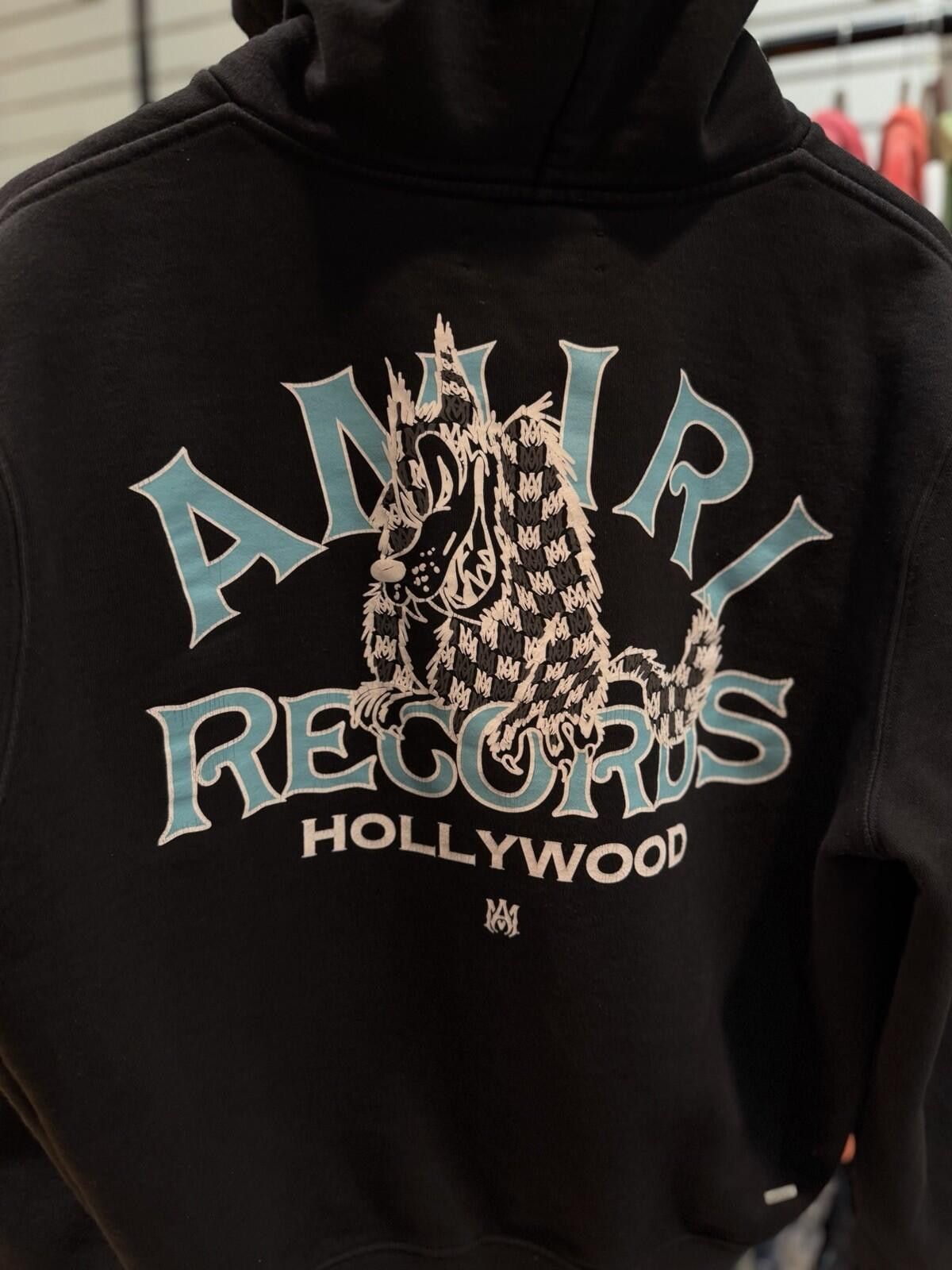 Amiri Amiri Men's Black Blue Logo Pullover Hoodie Sweater Medium Size US M / EU 48-50 / 2 - 8 Thumbnail