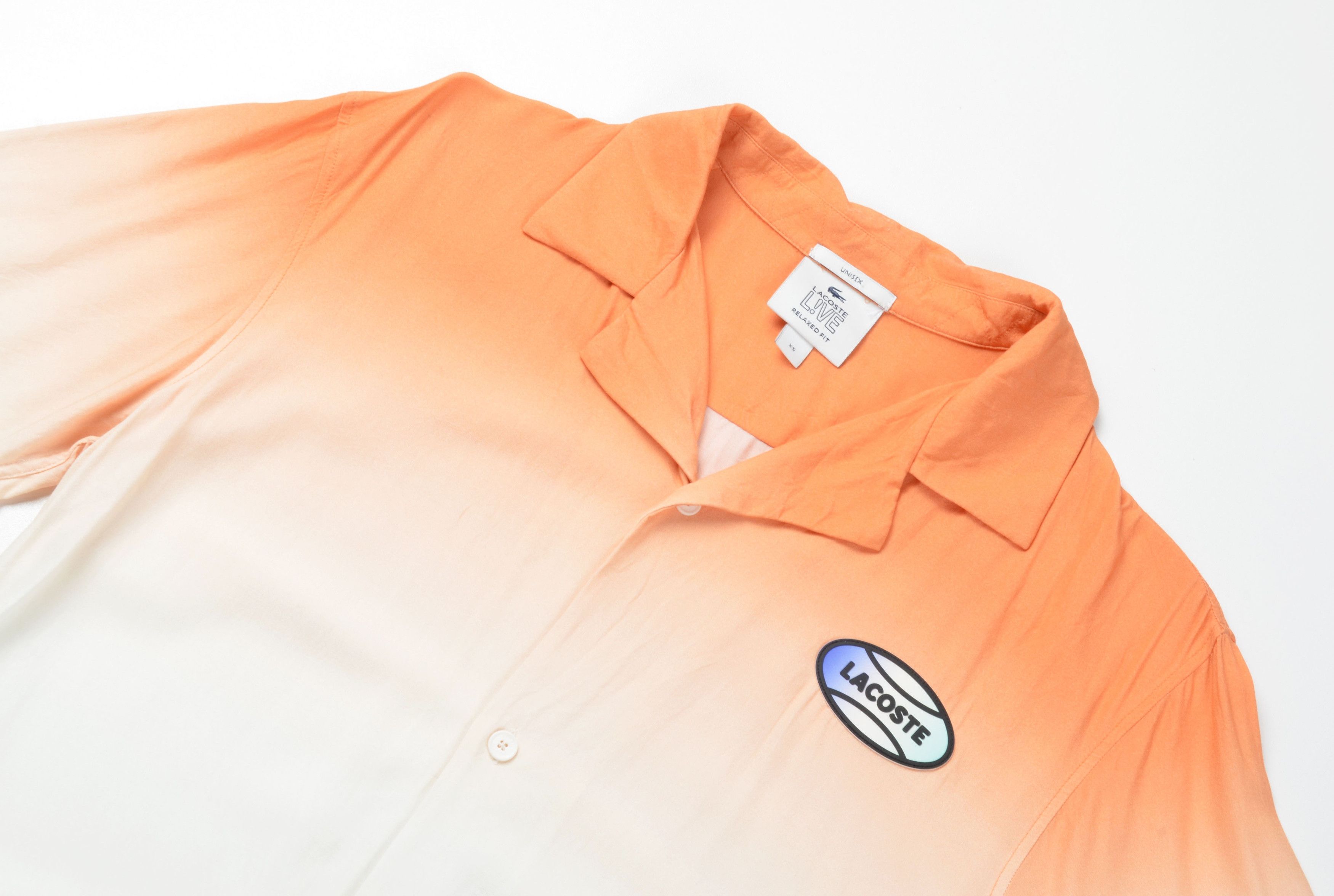 Lacoste Lacoste Live Unisex Ombre Gradient Button Up Shirt Size US XS / EU 42 / 0 - 3 Thumbnail