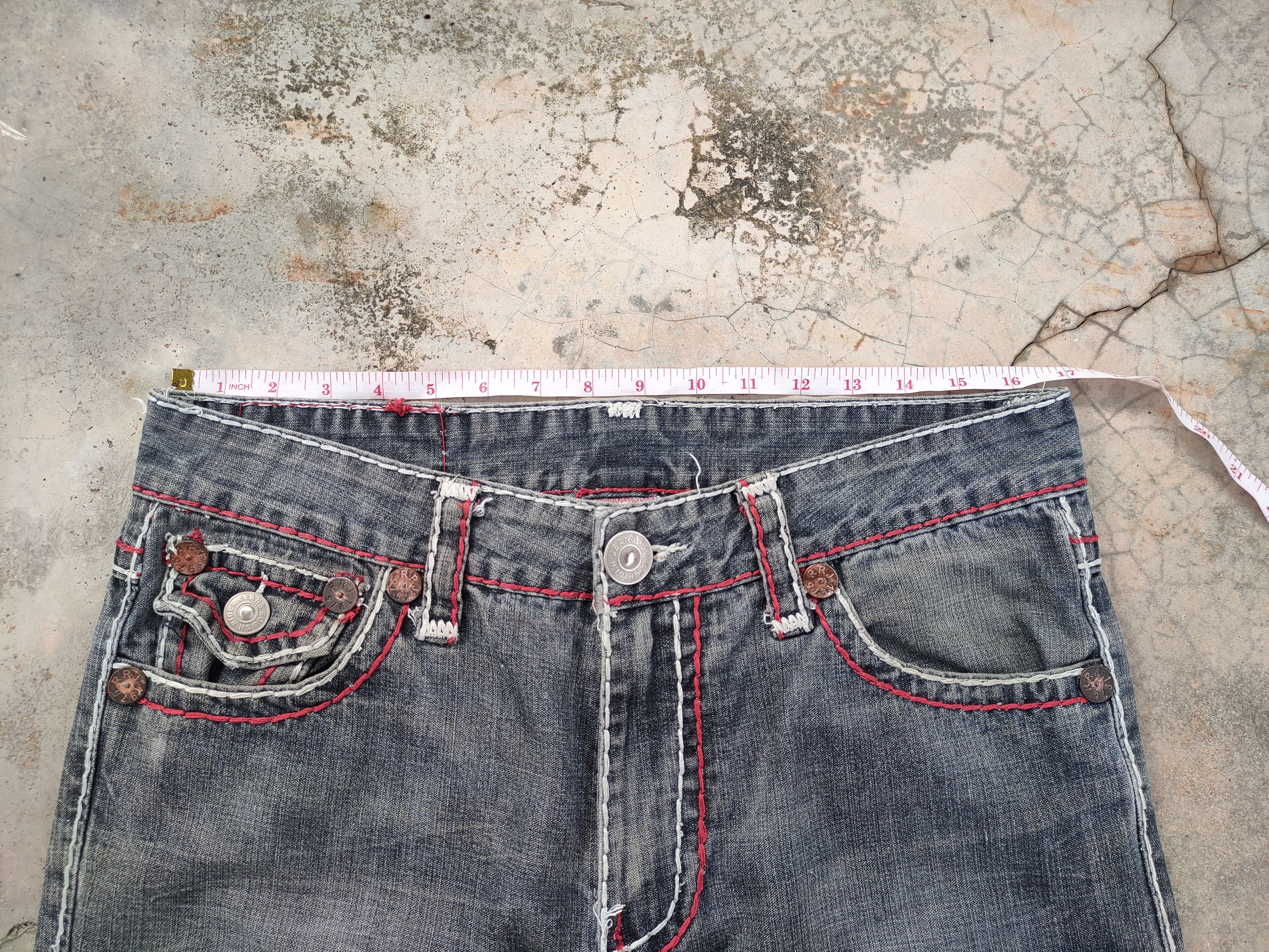 Japanese Brand VINTAGE ROUGH RIDER JEANS DISTRESSED DENIM PANTS Size US 33 - 5 Thumbnail