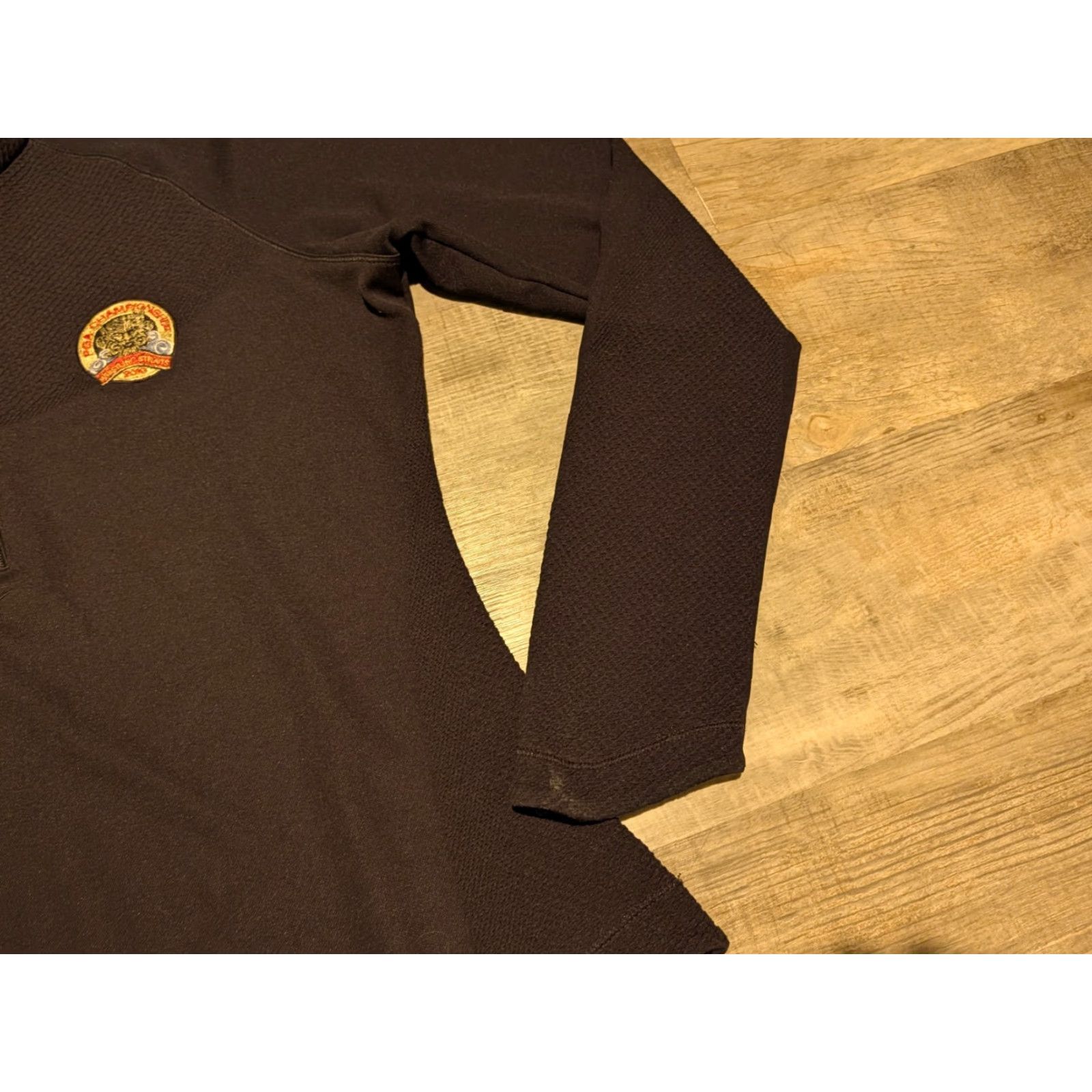 Nike VINTAGE Nike Dri-Fit Pullover Womens Small Black 1/4 Zip PGA Whistling Straits 2010 Golf Size S / US 4 / IT 40 - 3 Thumbnail