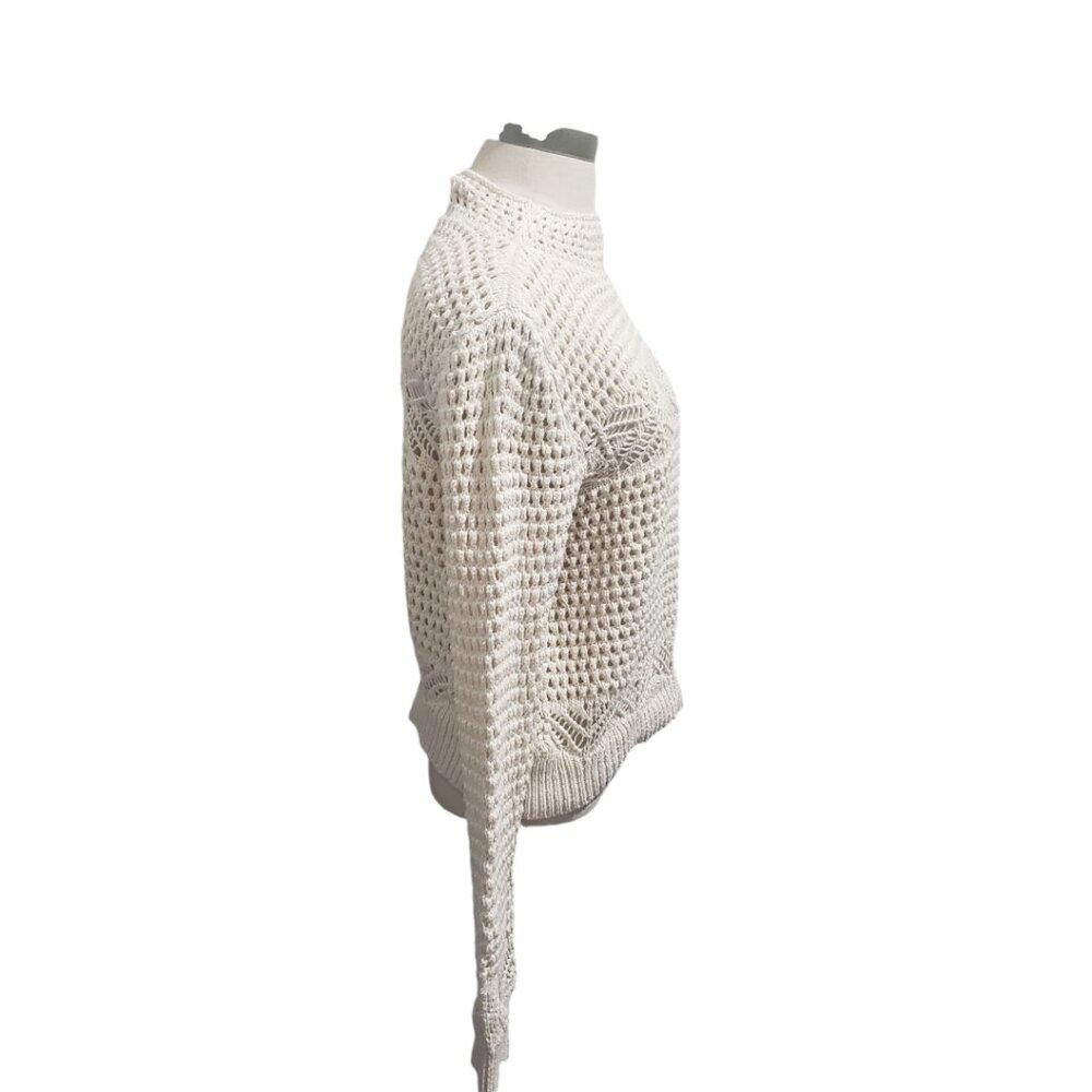 Mango CT1946 MNG Mango Open Stitch Long Sleeve Sweater M Size M / US 6-8 / IT 42-44 - 3 Thumbnail
