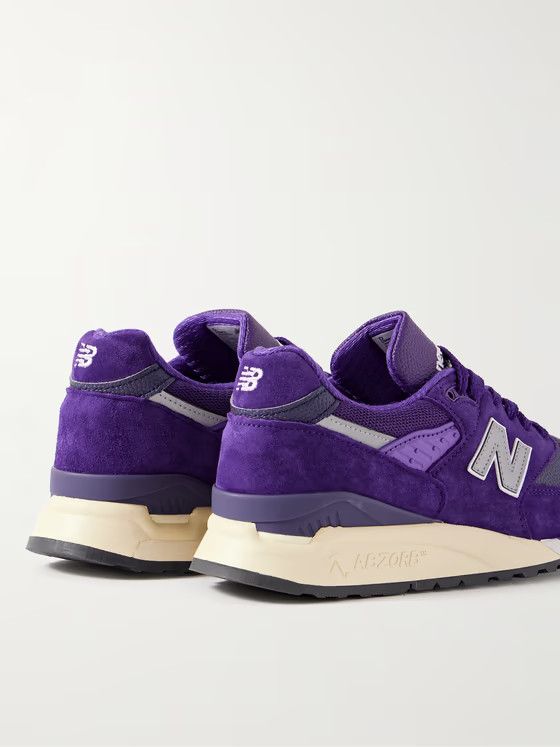 New Balance o1w1db10824 998 Core Rubber-Trimmed Full-Grain Sneakers Size US 7.5 / EU 40-41 - 6 Thumbnail