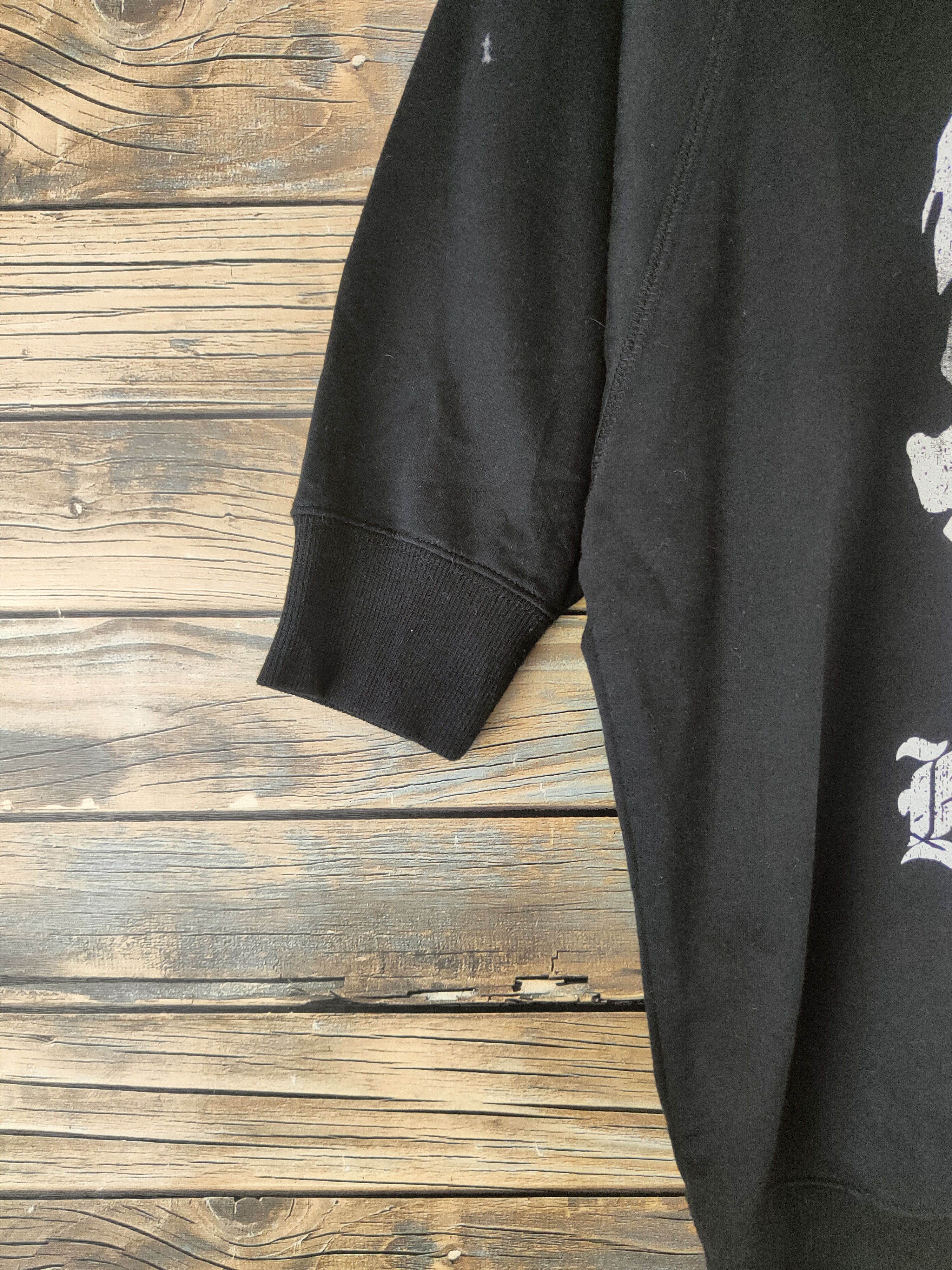 Japanese Brand DL Galyge Black Hoodie Sweatshirt #46-783 Size US M / EU 48-50 / 2 - 5 Thumbnail