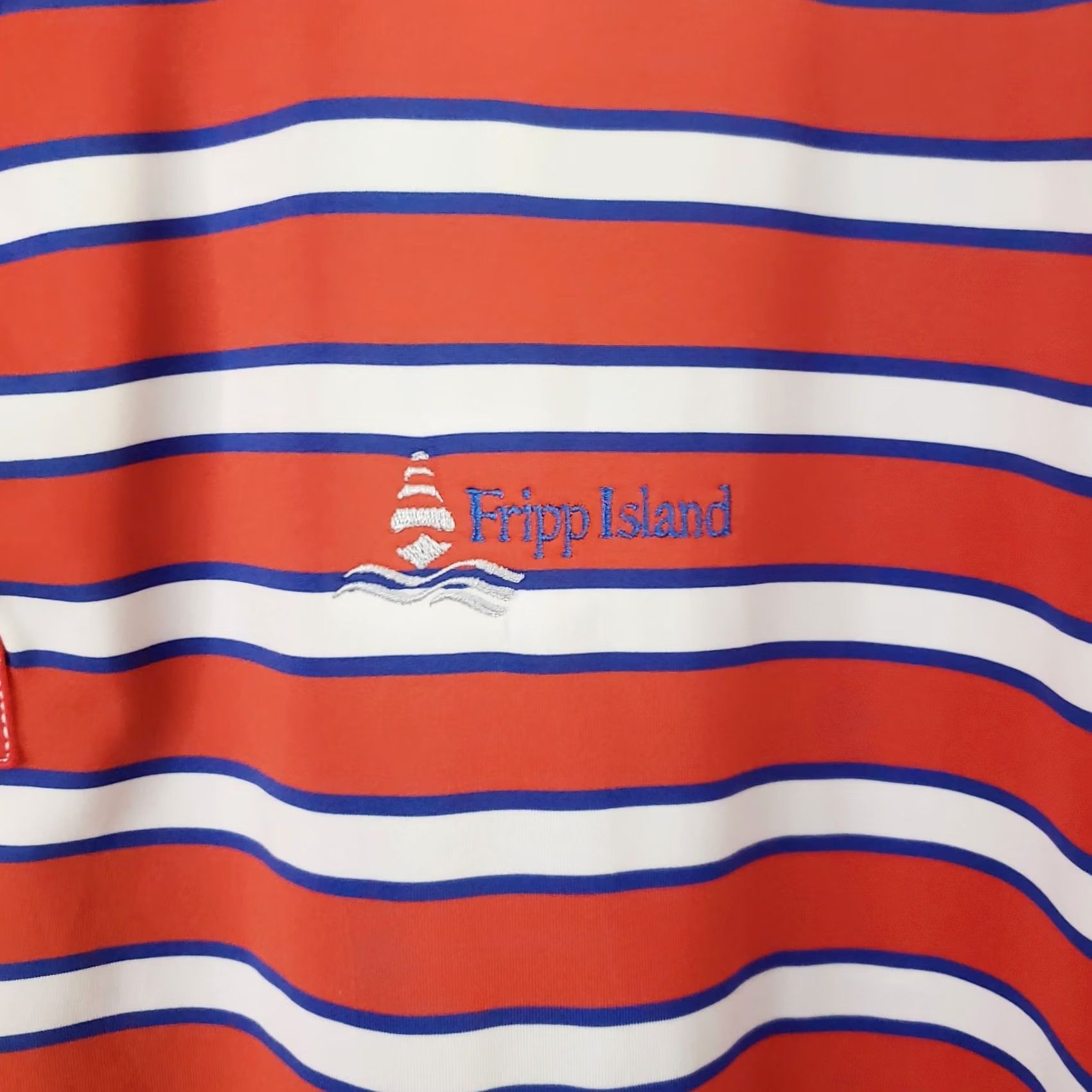 Footjoy FootJoy Polo Shirt Mens XL Multicolor Striped Golf Performance SS Fripp Island Logo Size US XL / EU 56 / 4 - 5 Thumbnail