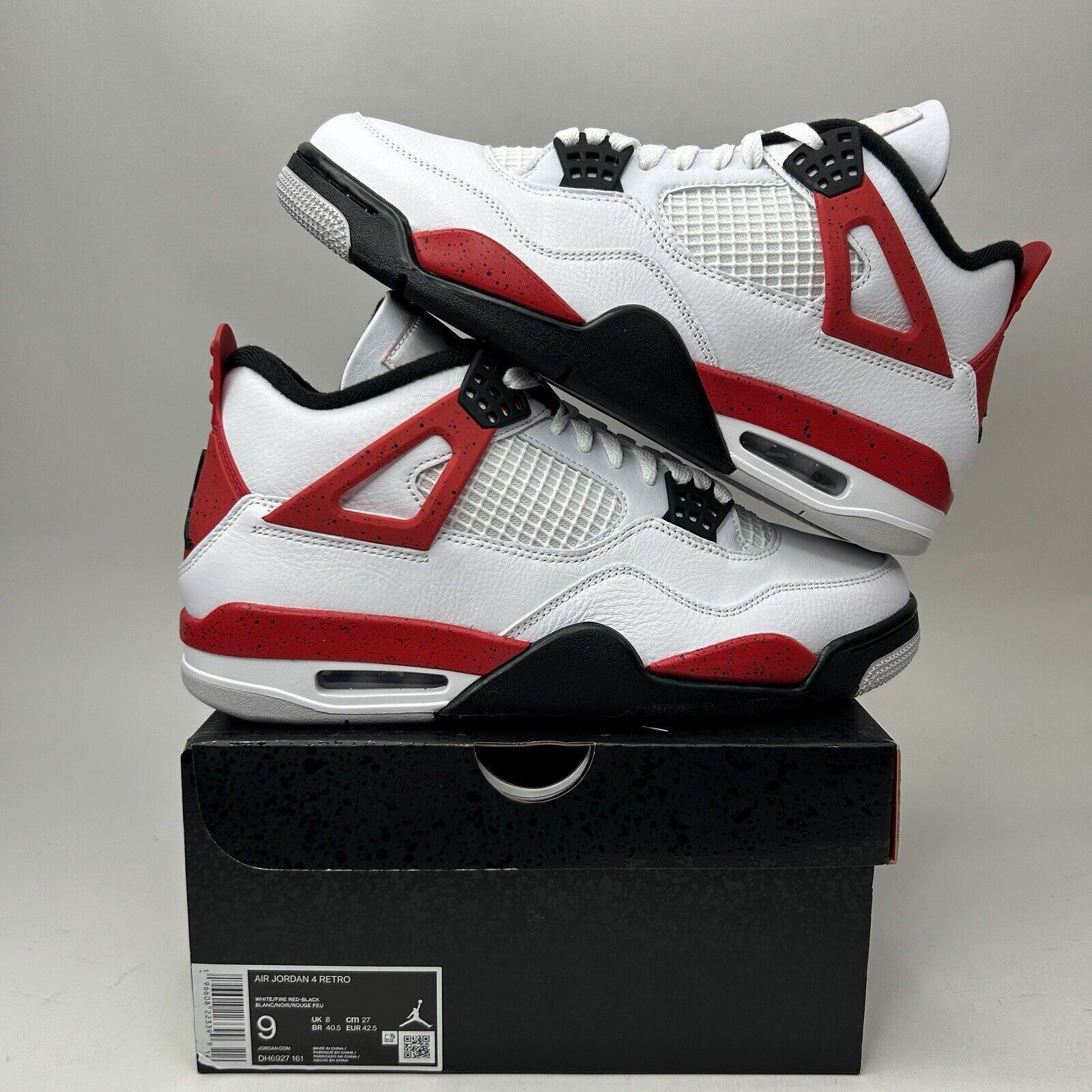 Jordan Brand Nike Air Jordan 4 Retro “Red Cement” 2023 Size US 9 / EU 42 - 1 Thumbnail