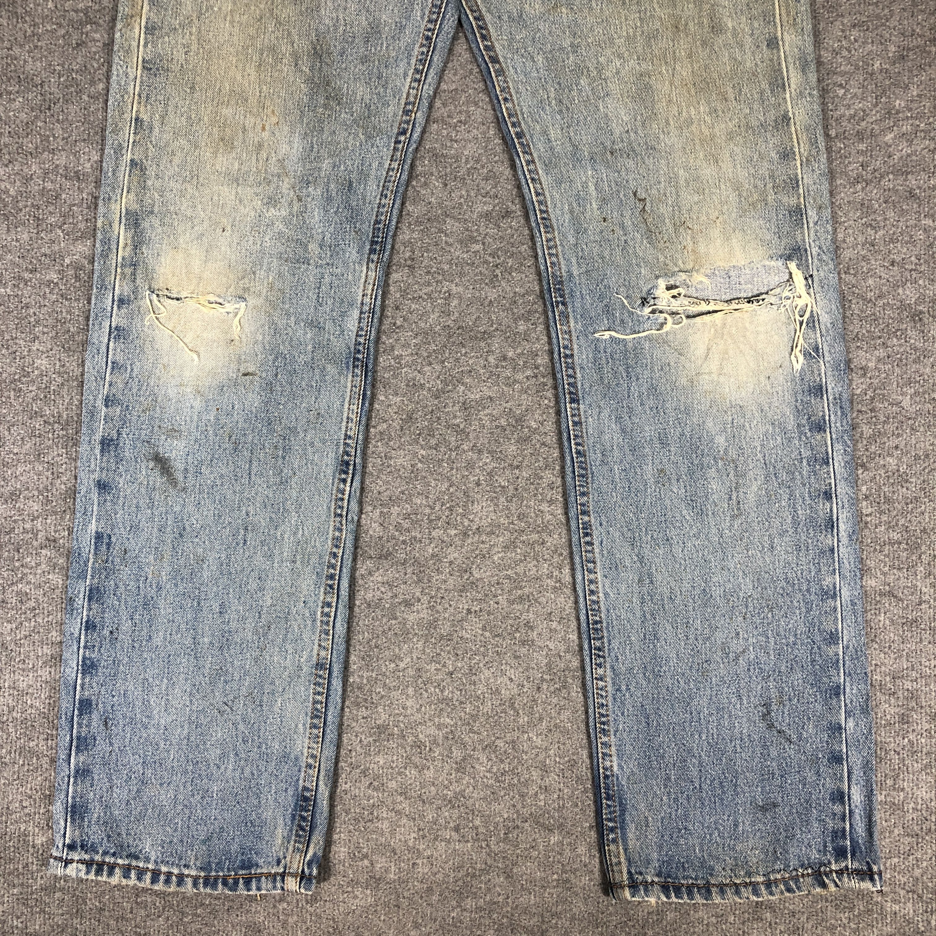 Levi's × Vintage Vintage Levis 505 Jeans Dirty L1026 Size US 36 / EU 52 - 3 Thumbnail