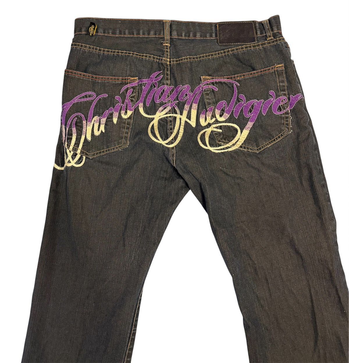 Christian Audigier Christian Audigier Rhinestone Jeans Size US 38 / EU 54 - 2 Thumbnail