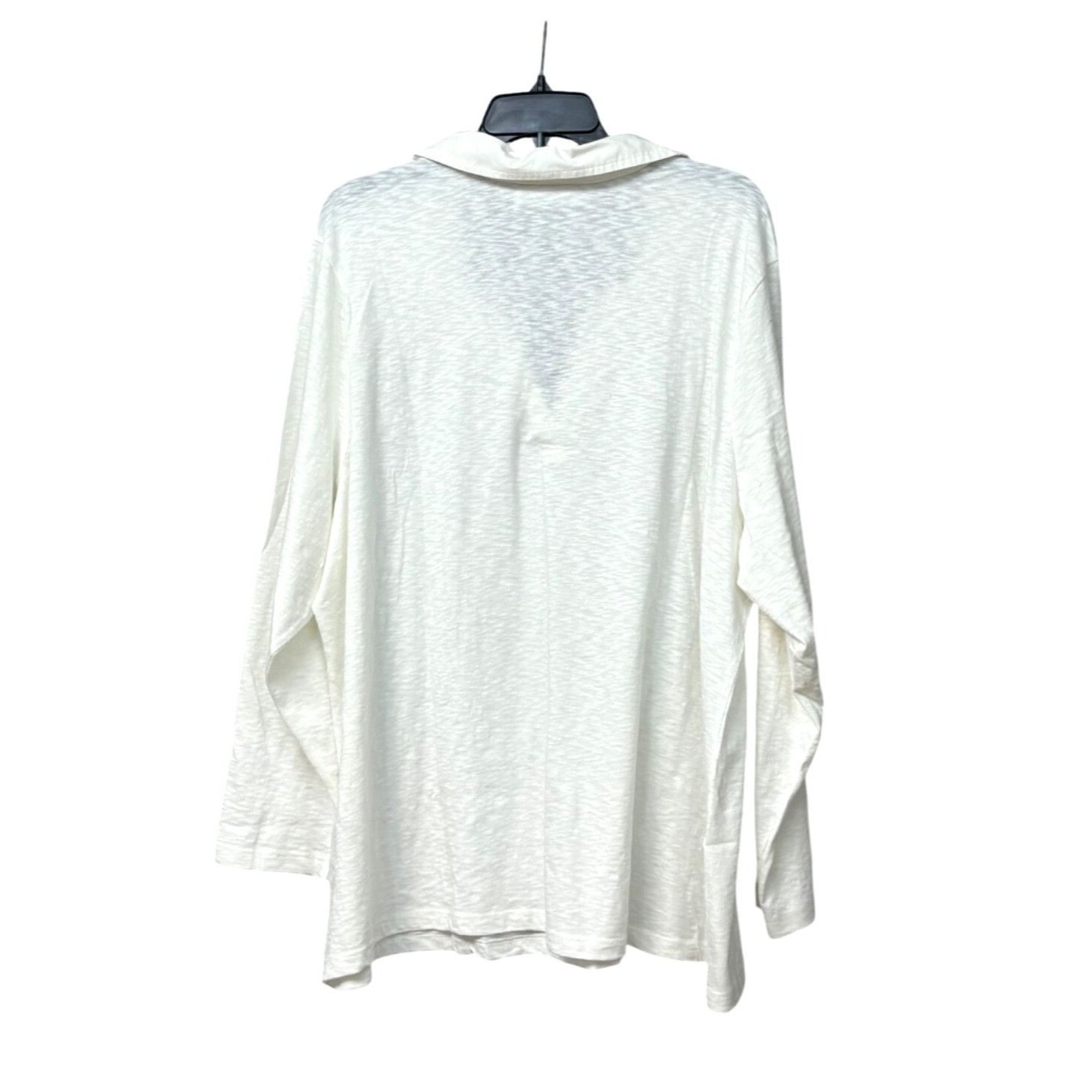 Other Karen Scott Size Cotton Open-Neck Polo Top, Bright White, 4 Size ONE SIZE - 10 Thumbnail