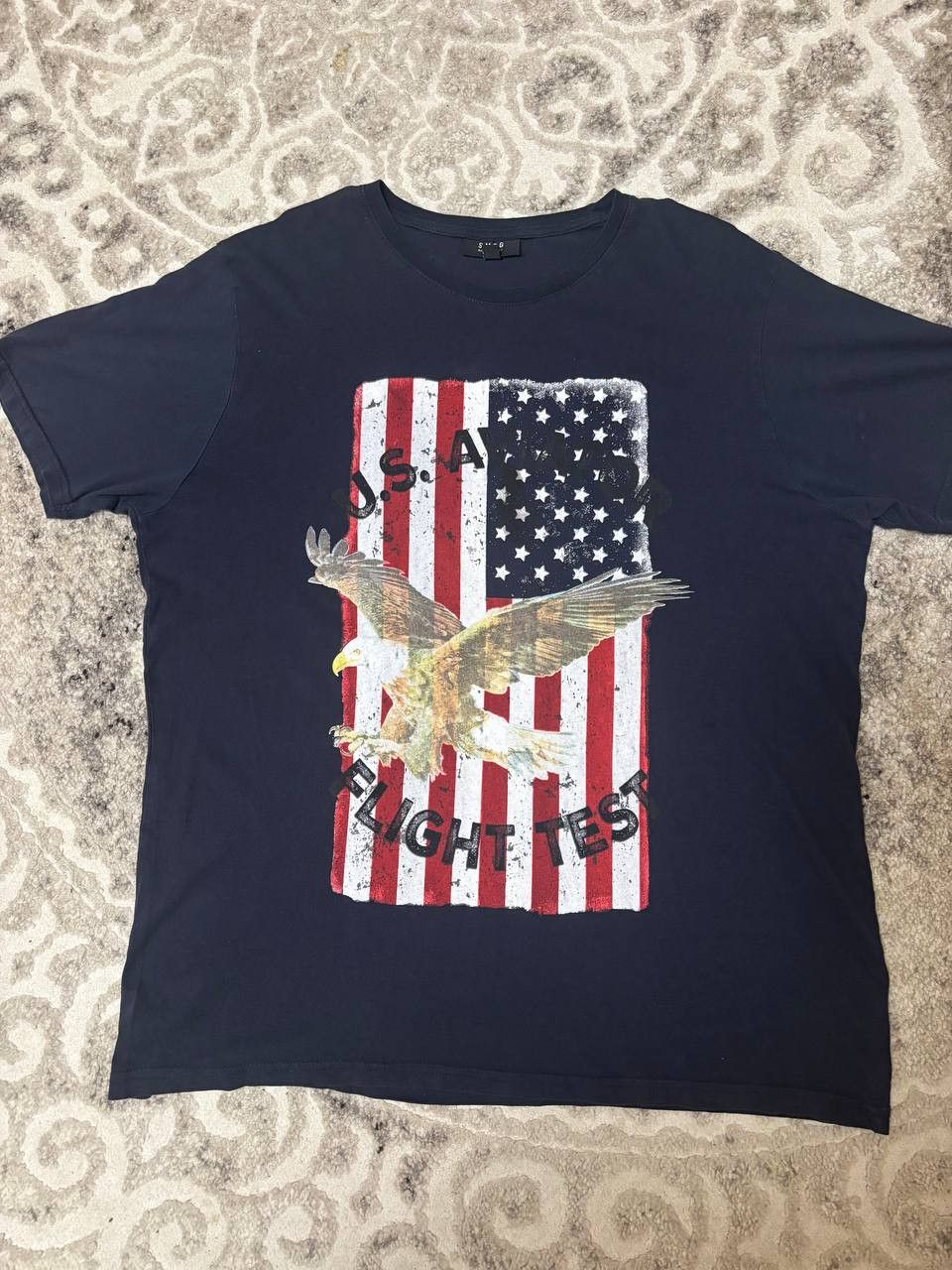 Vintage SMOG Men’s T-Shirt XL USA Flag Eagle Graphic Tee Size US XL / EU 56 / 4 - 8 Thumbnail