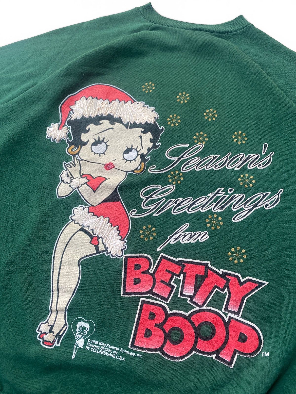 Vintage Vintage Betty Boop Christmas Crewneck Sweatshirt 90s Size US L / EU 52-54 / 3 - 8 Thumbnail