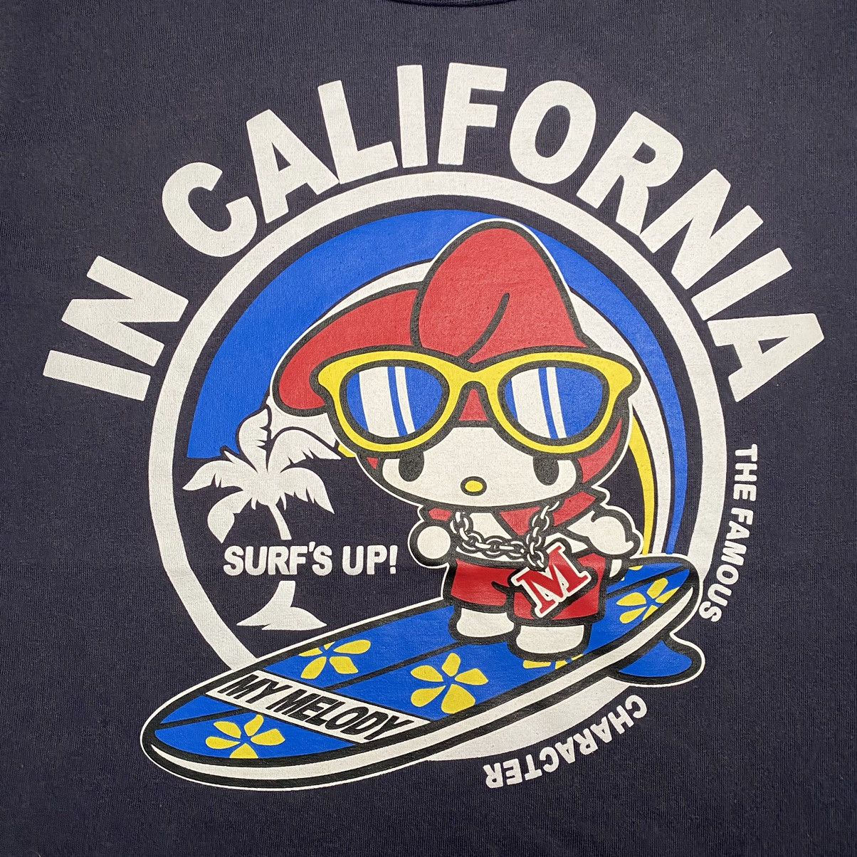 Anime × Vintage Hello Kitty Surf’s Up In California Cartoon T Shirt Size US M / EU 48-50 / 2 - 6 Thumbnail