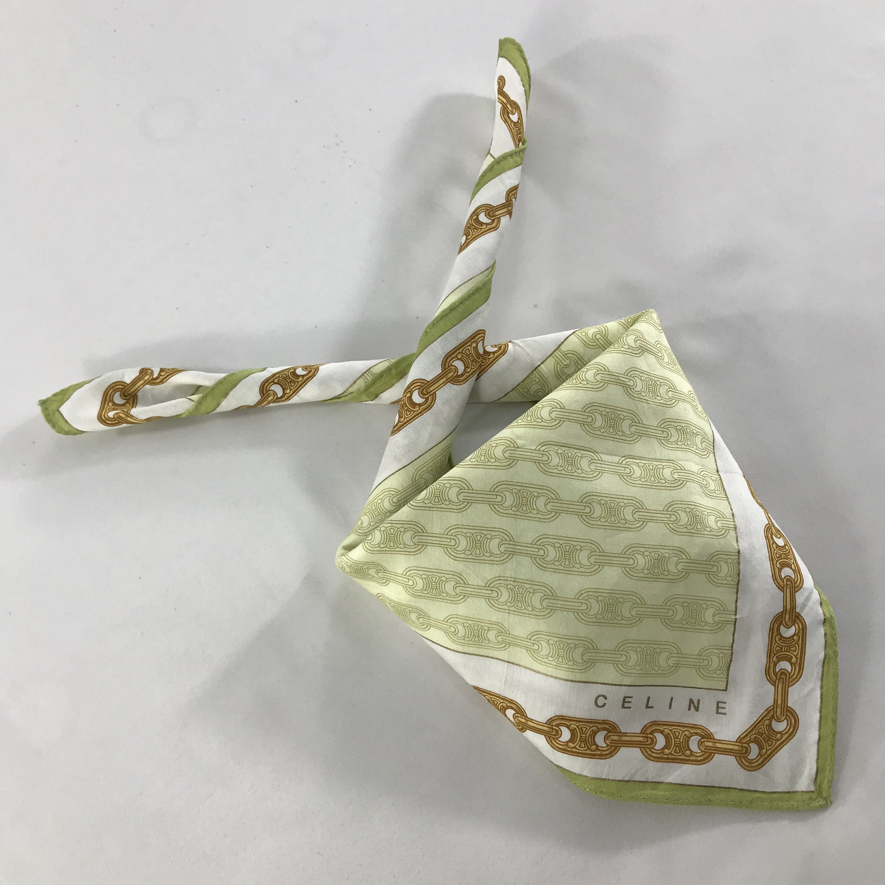 Celine × Vintage Celine Bandana / Handkerchief / Neckerchief - S1268 Size ONE SIZE - 4 Thumbnail