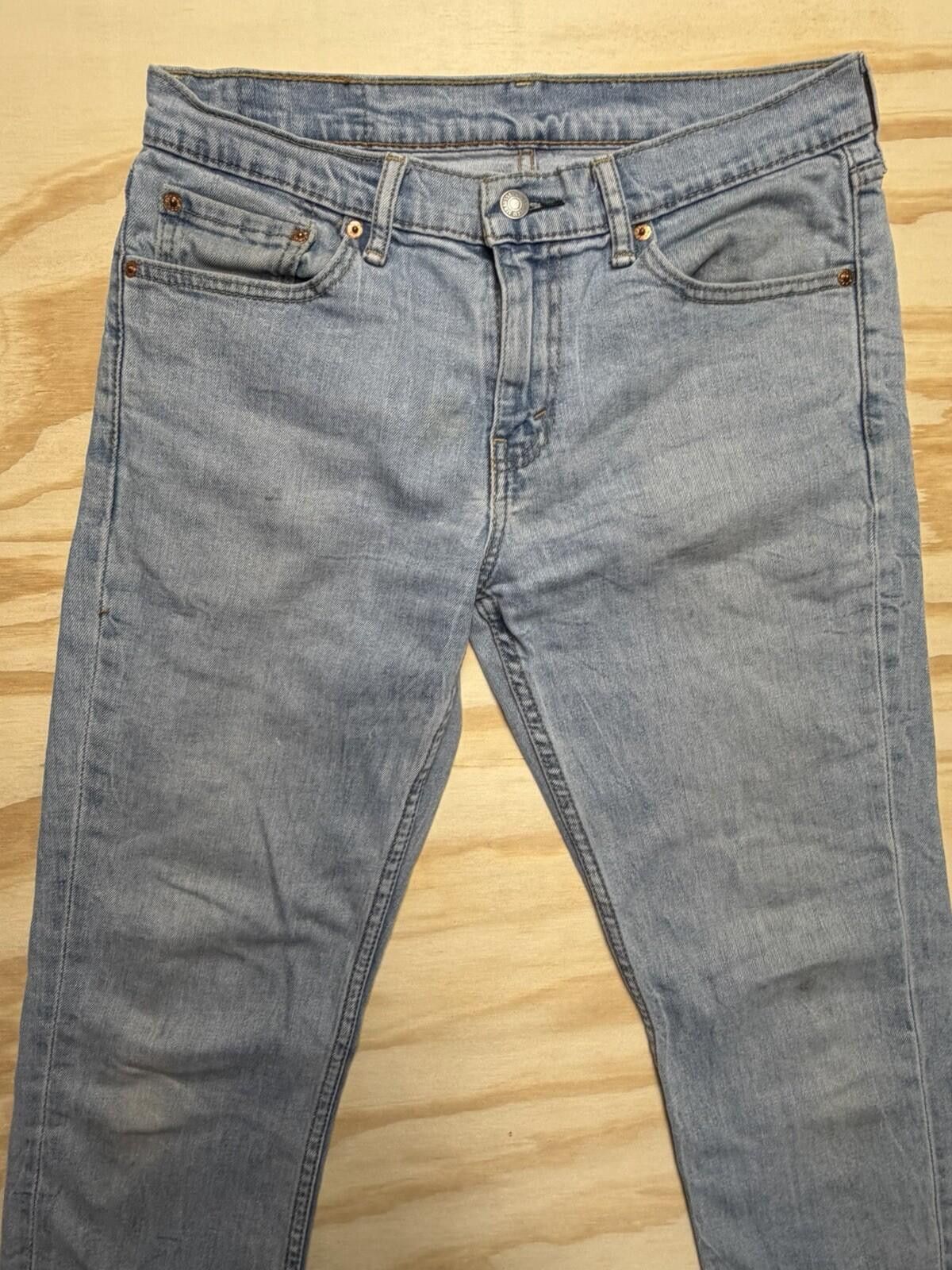 Levi's Levi's 511 Mens 31x30 Vintage 90s Light Blue Denim Jeans Size US 31 - 4 Thumbnail