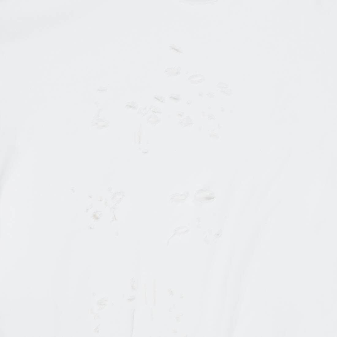Balenciaga o1bcso1str1224 Caps Destroyed Hoodie in White Size XXS / US 00 / IT 34 - 4 Thumbnail