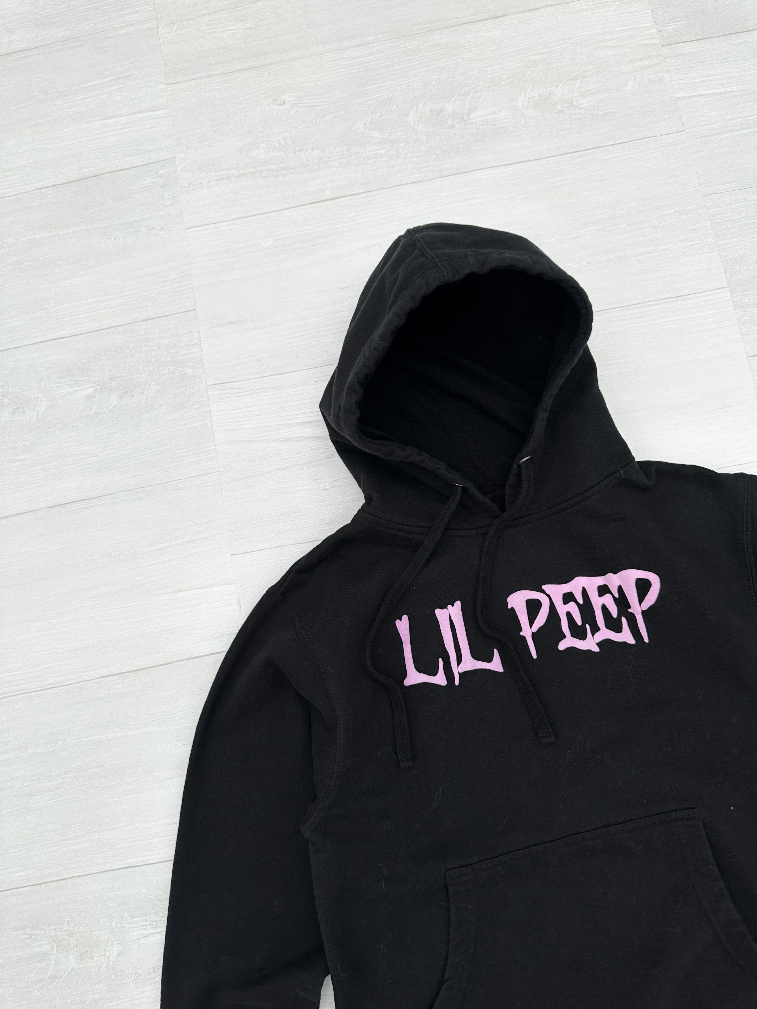 Lil Peep Lil Peep Black + Pink Puff Print Logo Hoodie Sz. Small S Size US S / EU 44-46 / 1 - 2 Thumbnail