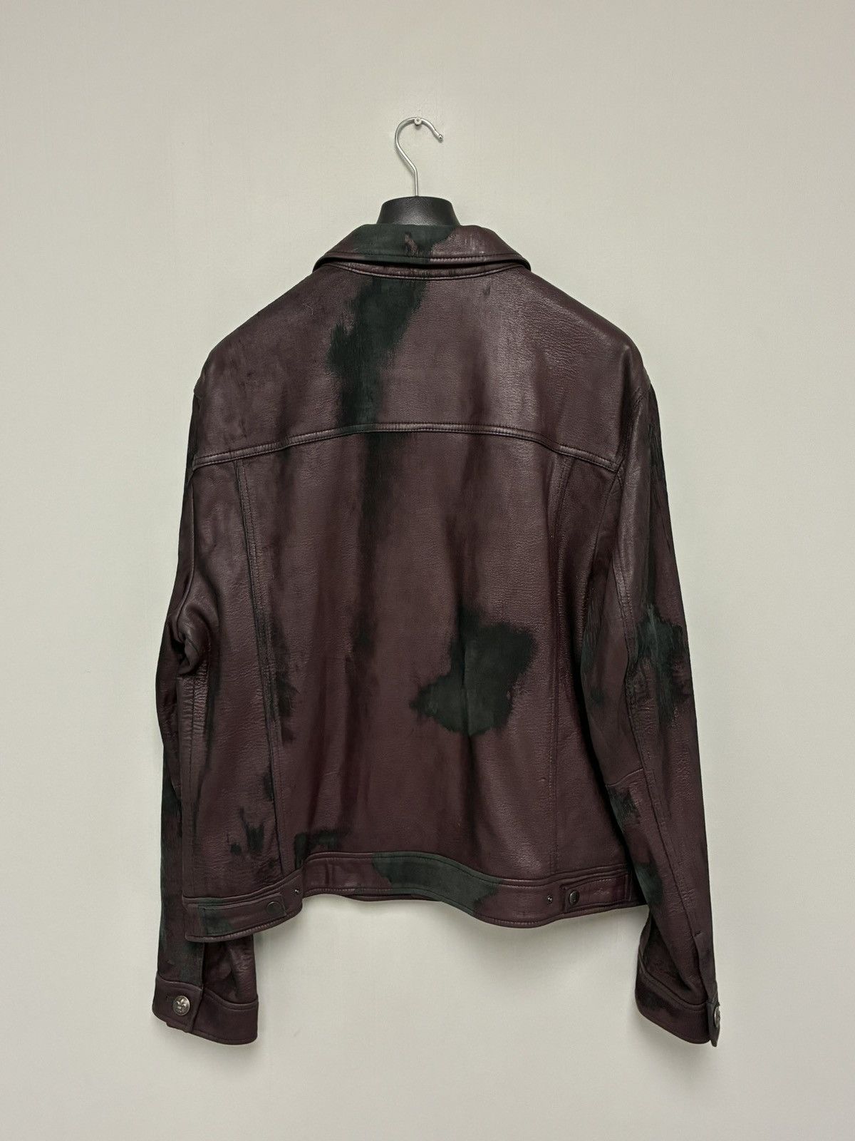 John Varvatos Leather trucker jacket EU 58x USA 48x Size US XXL / EU 58 / 5 - 12 Thumbnail