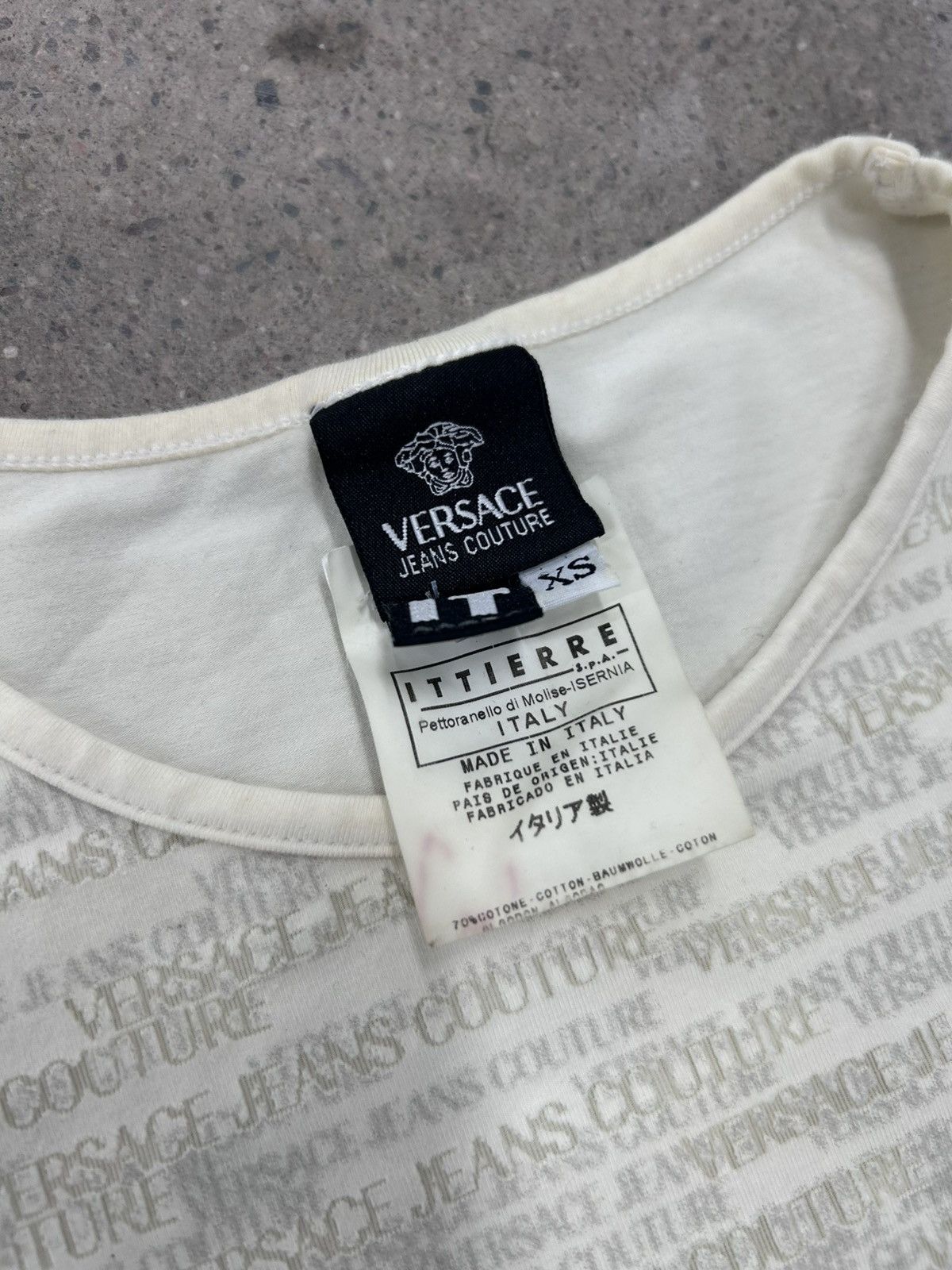 Versace Versace Grunge AOP Gothic Tank Top Size XS women Size XS / US 0-2 / IT 36-38 - 2 Thumbnail