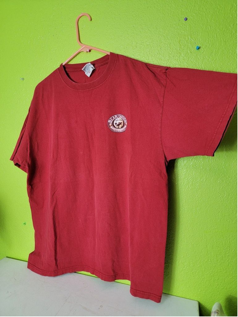Vintage Vtg Y2K Funny Bear Moon Saloon Juneau Alaska Crack Of Dawn Size US XL / EU 56 / 4 - 4 Thumbnail