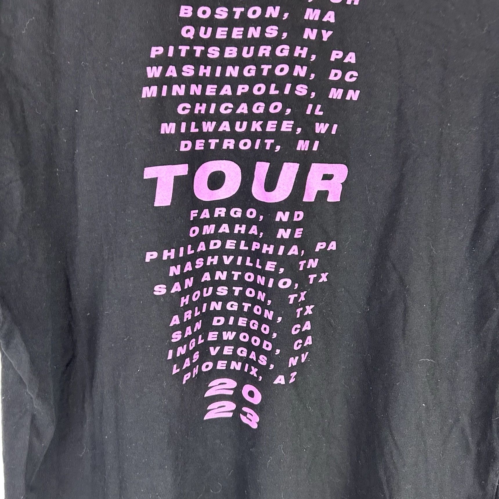 Pinko VINTAGE Pink Concert Tour 2023 Short Sleeve Tee Shirt Black Size XL P!nk Pop Dance Size US XL / EU 56 / 4 - 7 Thumbnail
