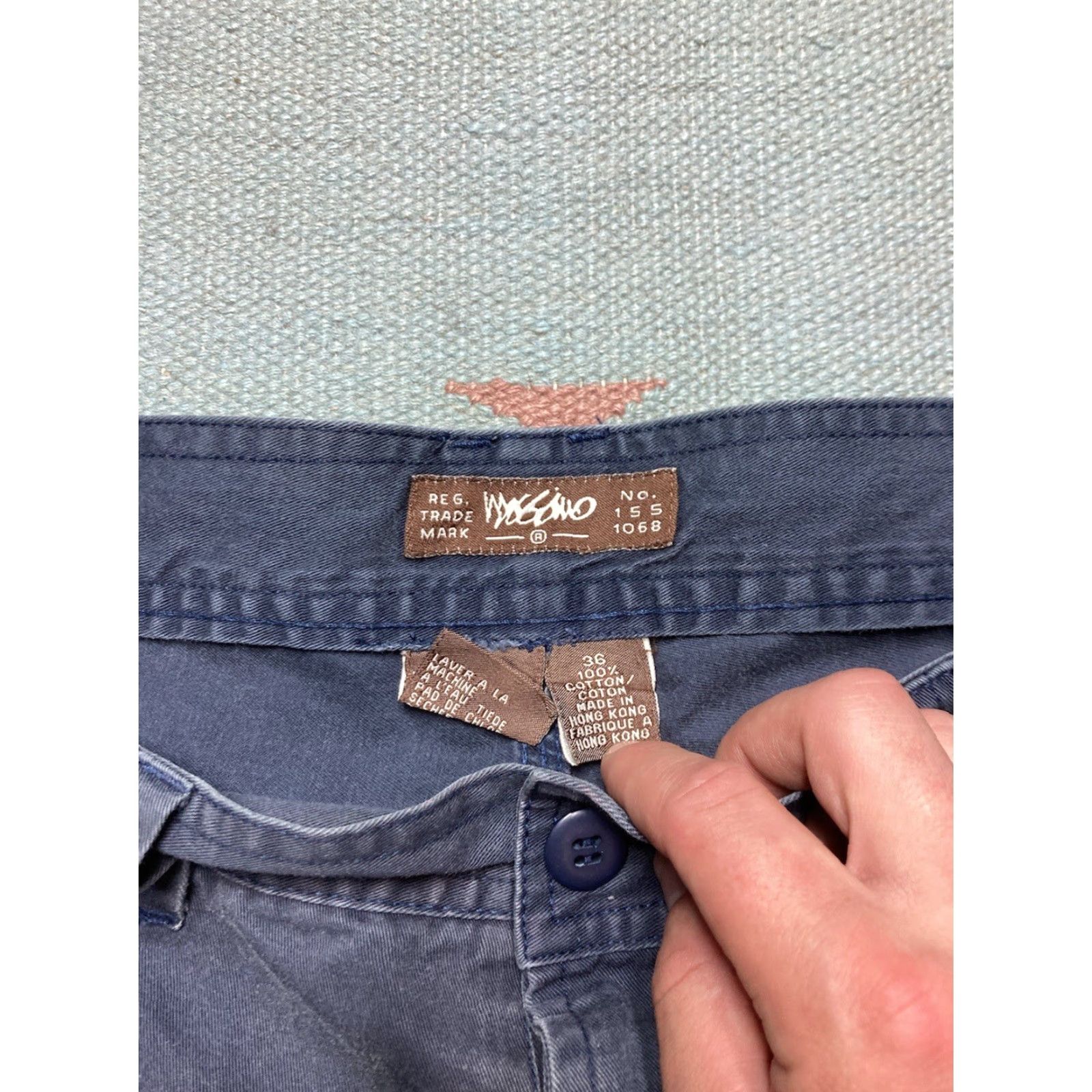 Mossimo VINTAGE Mossimo Shorts Cotton Twill Wide Leg Baggy Skater Button Fly Blue 36 Mens Size US 36 / EU 52 - 7 Thumbnail